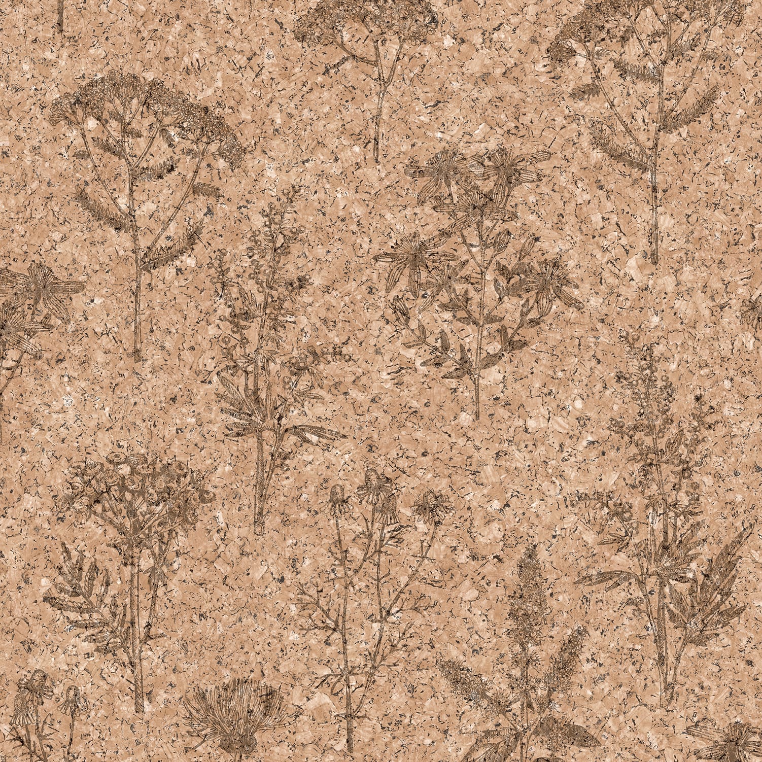 Designs Direct Herbarium Hues Herbs and Grass Texture Wallpaper