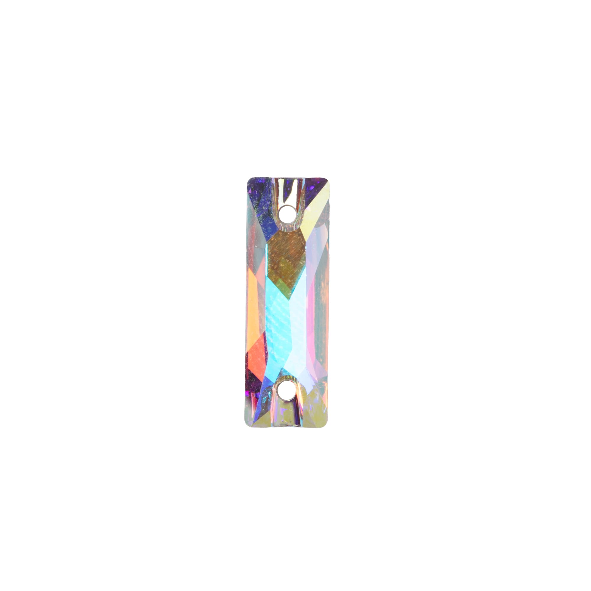 6 Packs: 2 ct. (12 total) 18mm Baguette Sew-On Austrian Crystals by Bead Landing™