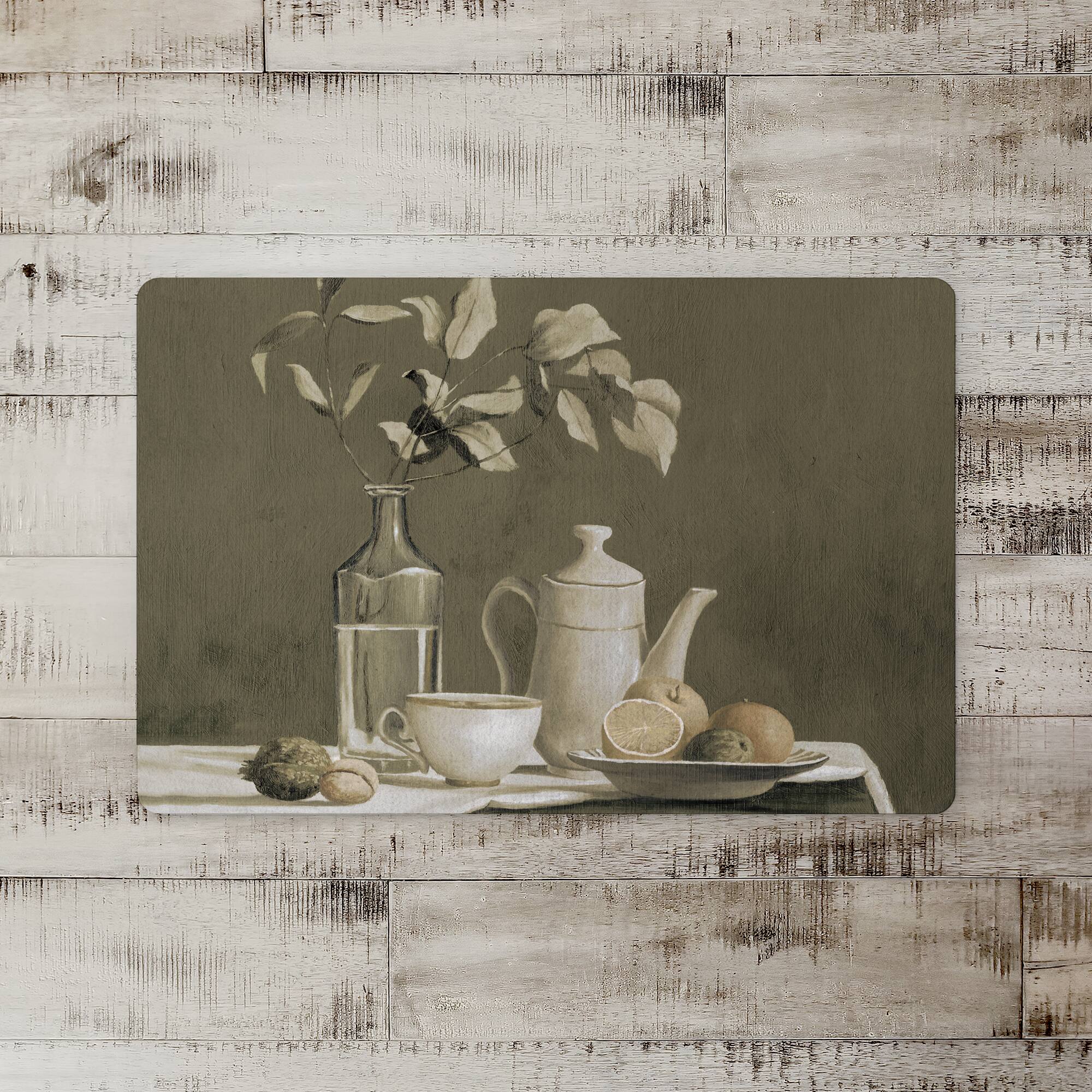 Antique Still Life Floor Mat