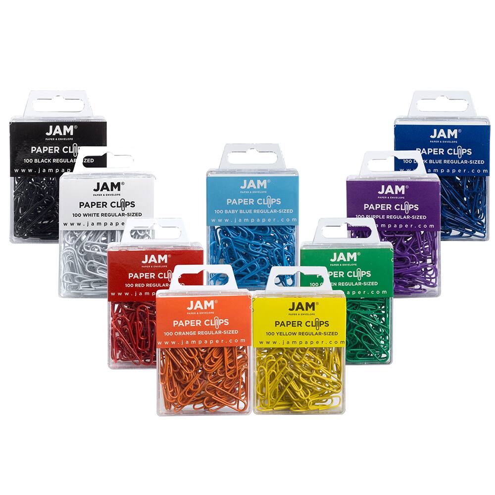 JAM Paper Colorful Standard Paper Clips