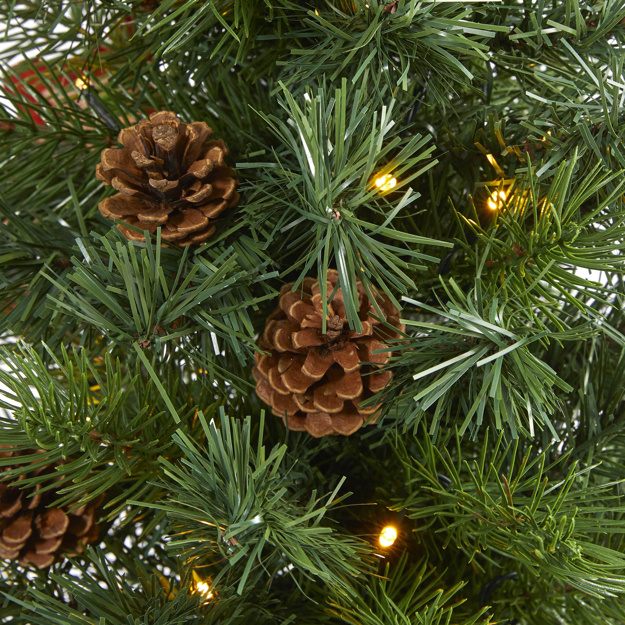 3ft. Pre-Lit Fraser Fir Natural Look Artificial Christmas Tree with Clear LED Light 