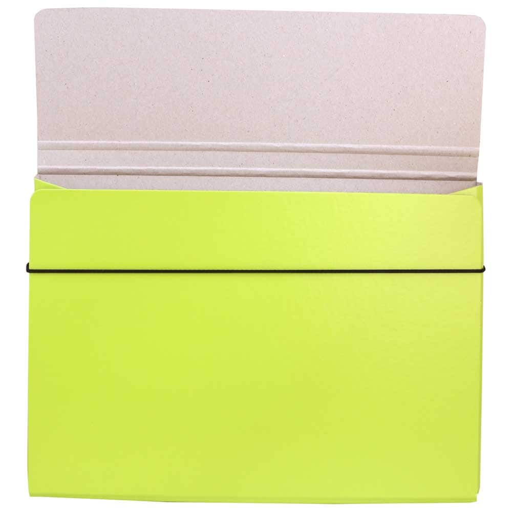 JAM Paper Strong Thin Portfolio Carrying Case with Elastic Band Closure
