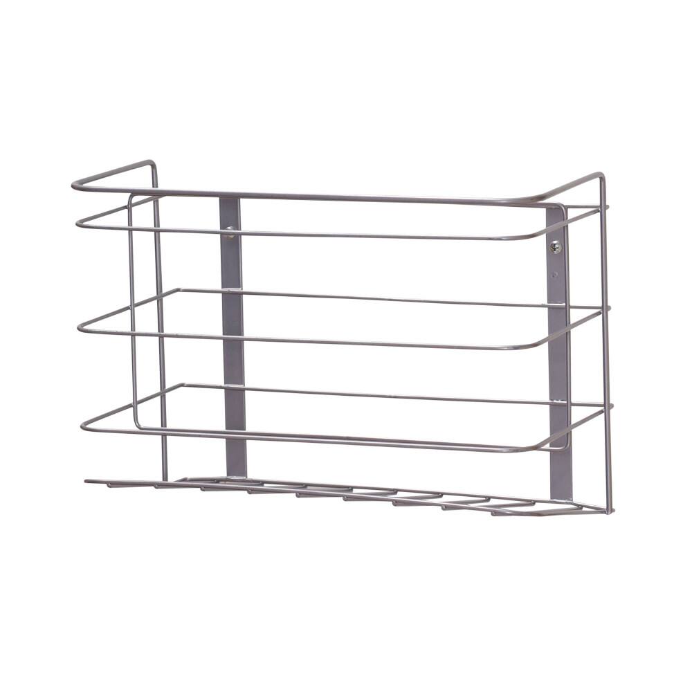 Household Essentials 8.5" Silver Kitchen Wrap Organizer for Cabinet Door