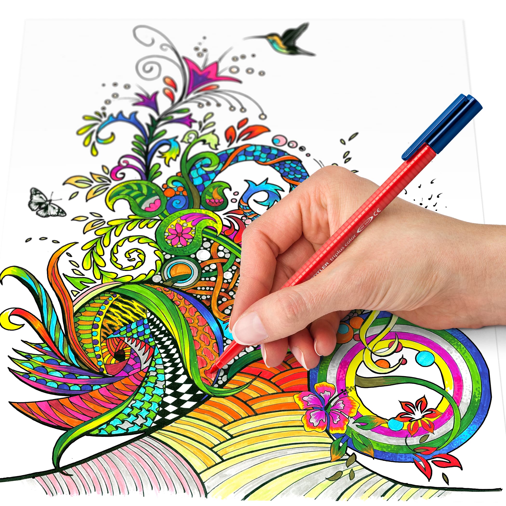 6 Packs: 10 ct. (60 total) Staedtler® Triplus® Broad Felt Tip Pens