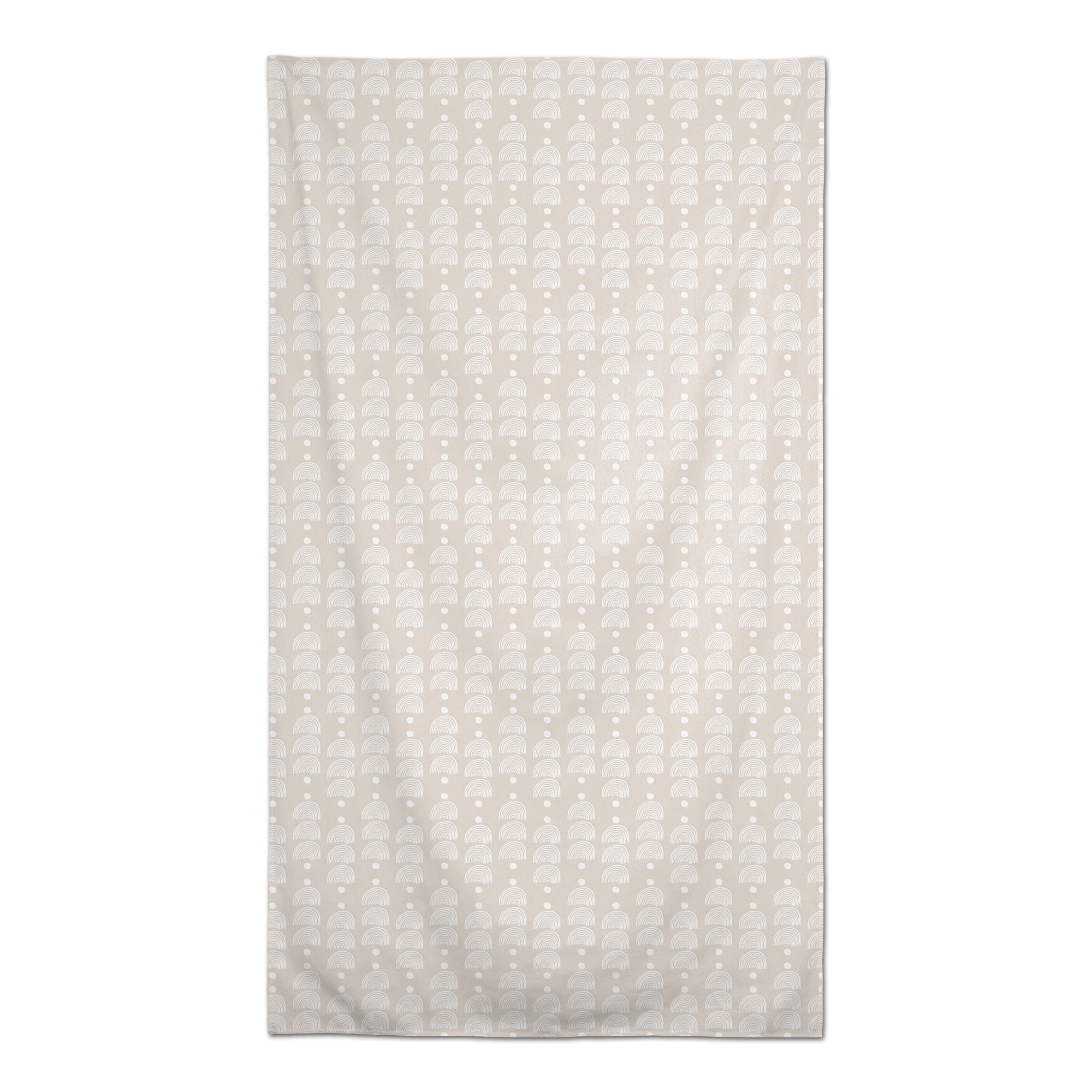 Geometric Half Circle Pattern Tablecloth