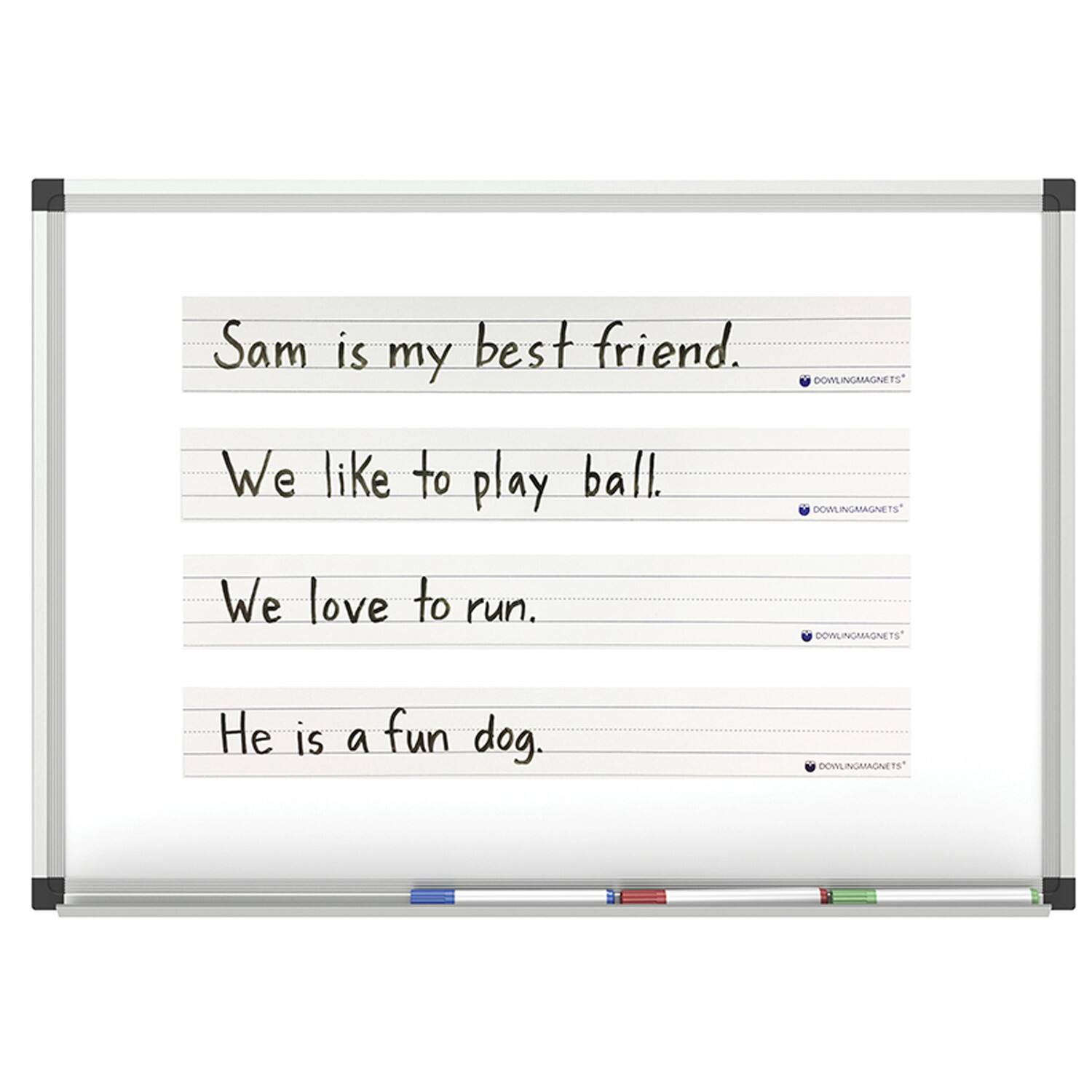 Dowling Magnets® 24" x 3" Large Magnetic Sentence Strips Packs, 2ct.