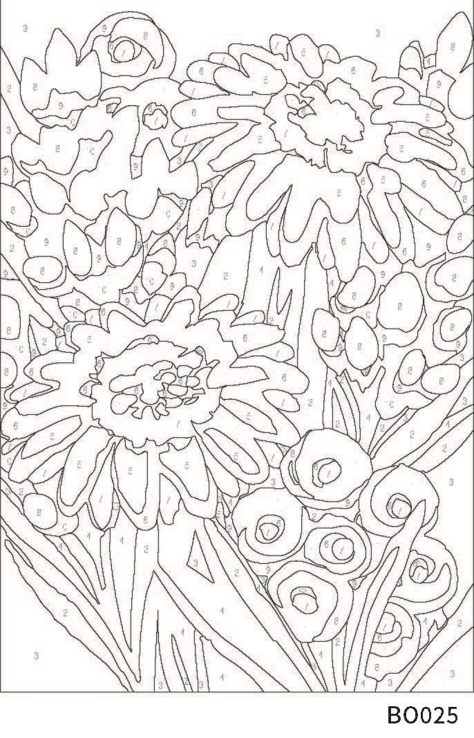 Bouquet Paint-by-Number Framed Mini Kit by Artist's Loft®