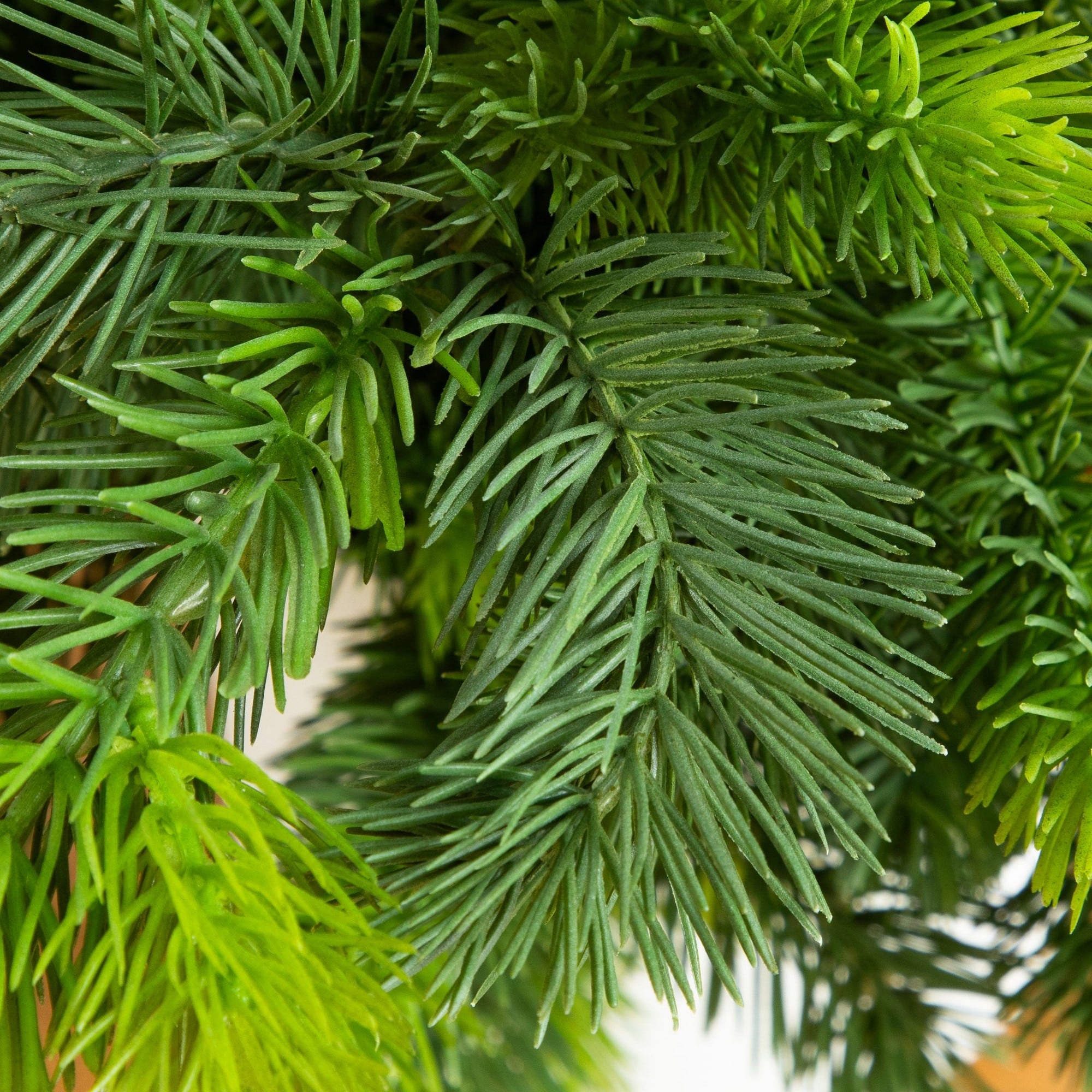 Nearly Natural 4ft. Artificial Real Touch Christmas Spruce Pine in White Decorative Planter