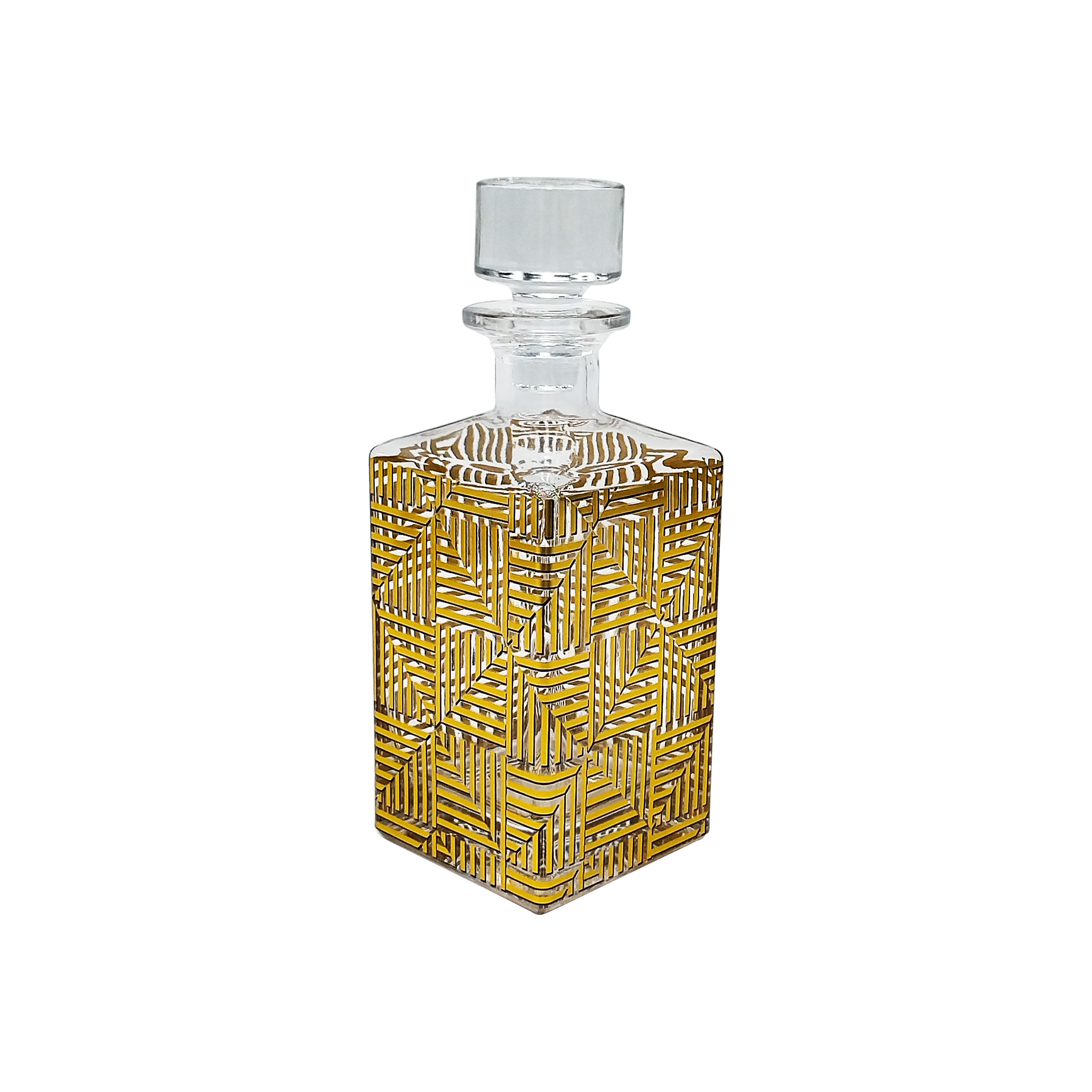 Jonathan Adler x Michaels 24.3oz. Gold Geometric Decanter