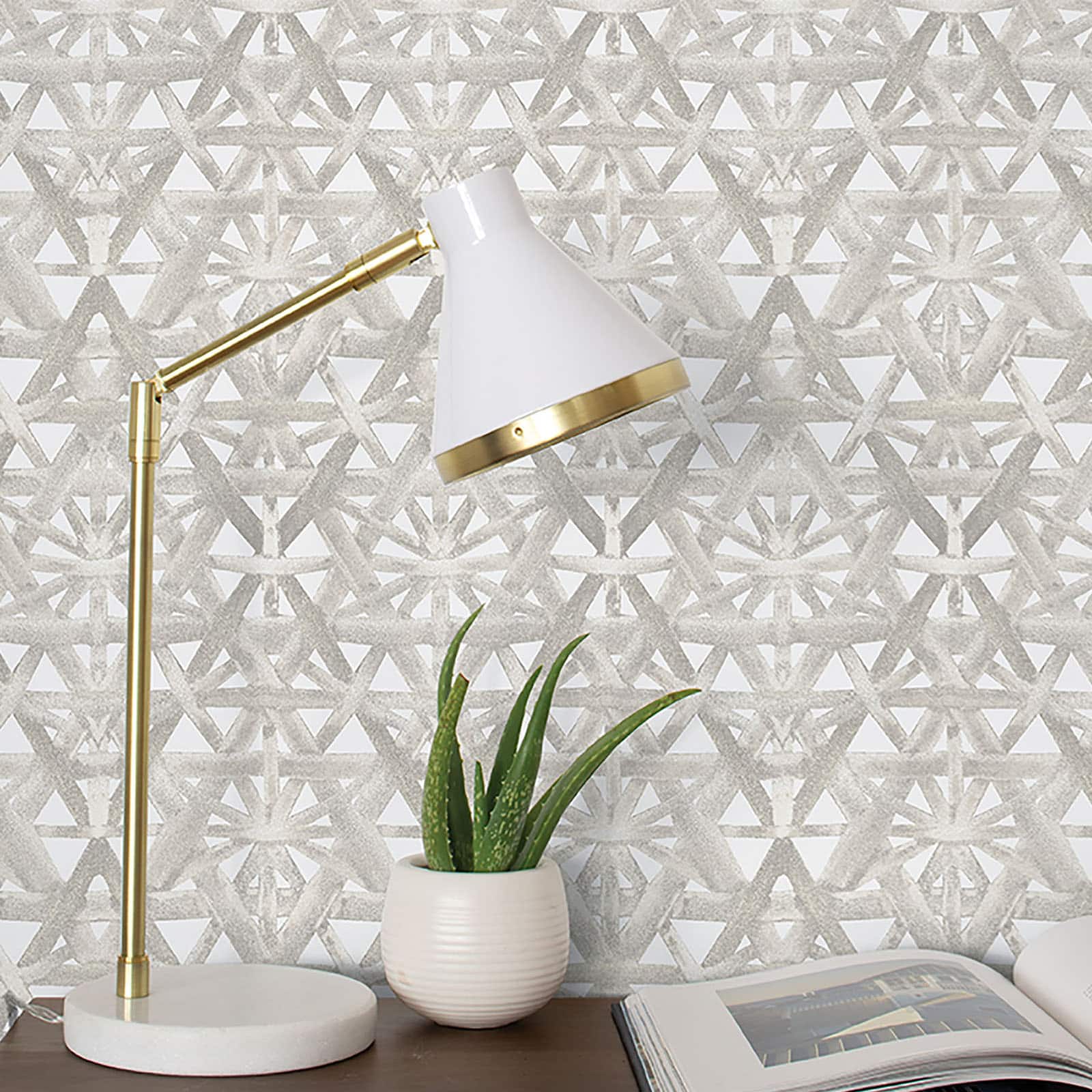 Tommy Bahama® Rattan Lattice Peel & Stick Wallpaper
