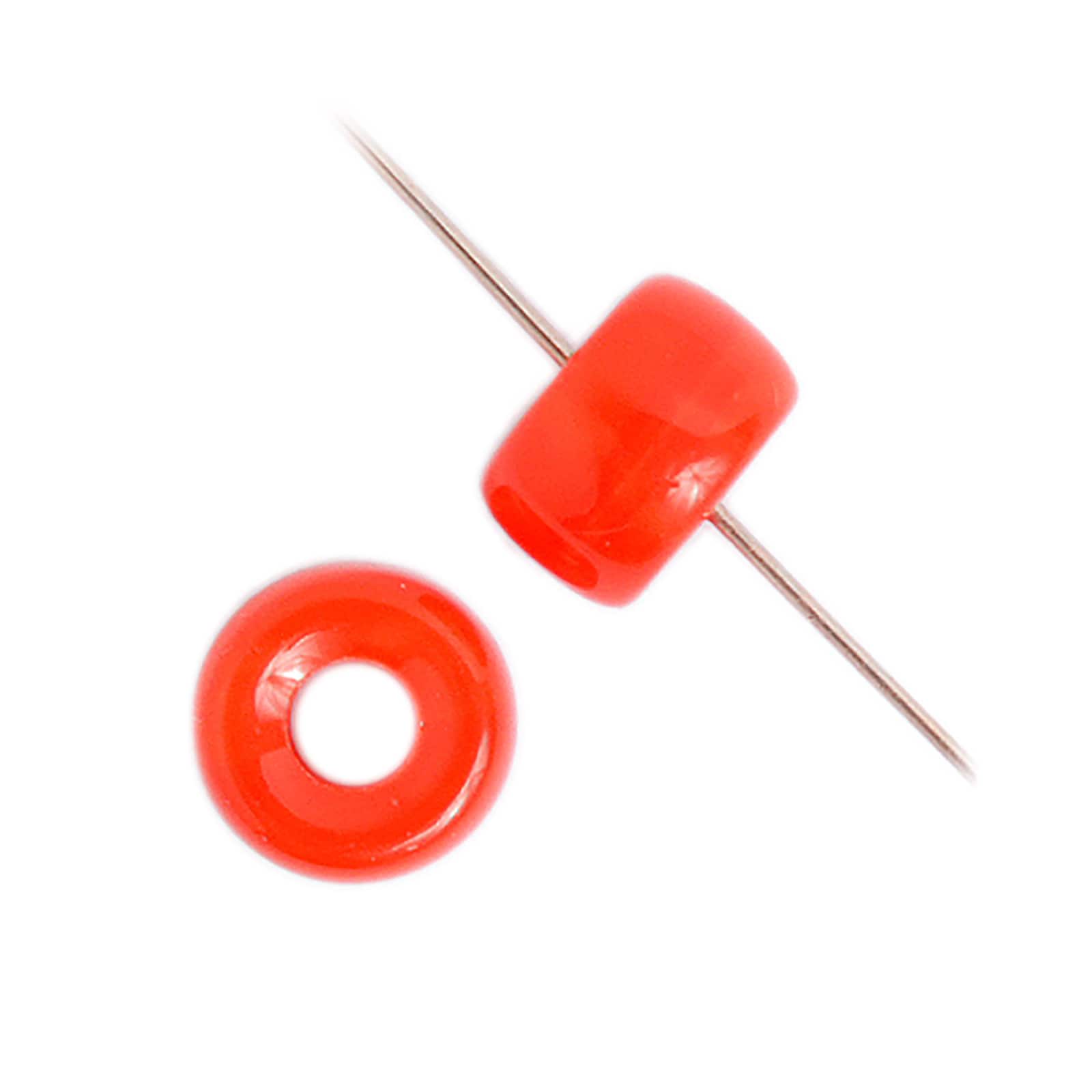 John Bead 9mm Opaque Glass Pony Beads, 100ct.