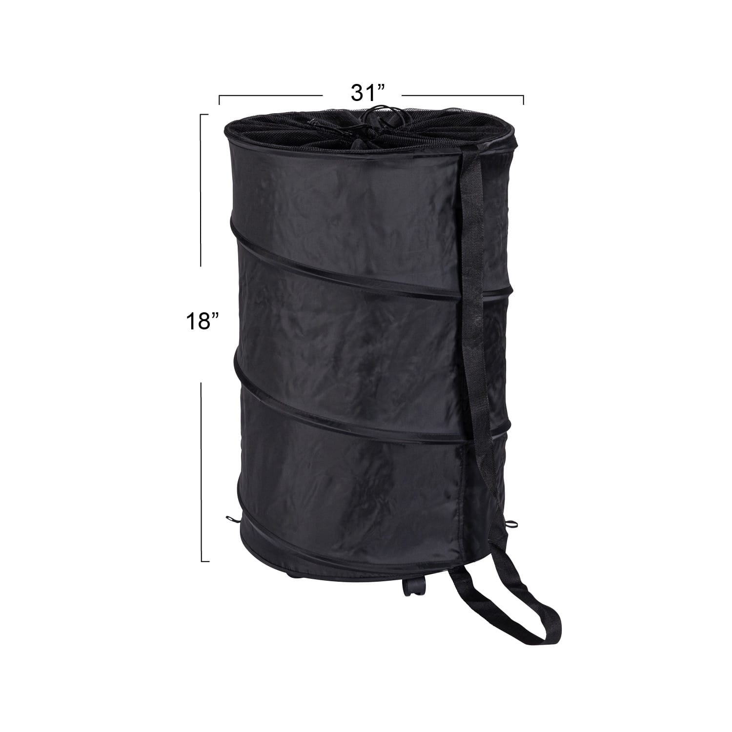 Household Essentials Rolling Pop Up Laundry Hamper