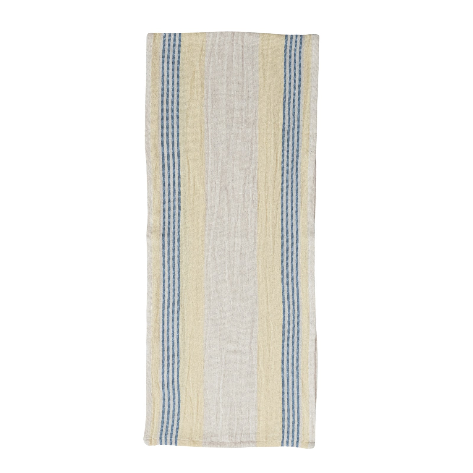 Hello Honey® 72" Blue & White Stripes Woven Cotton Table Runner