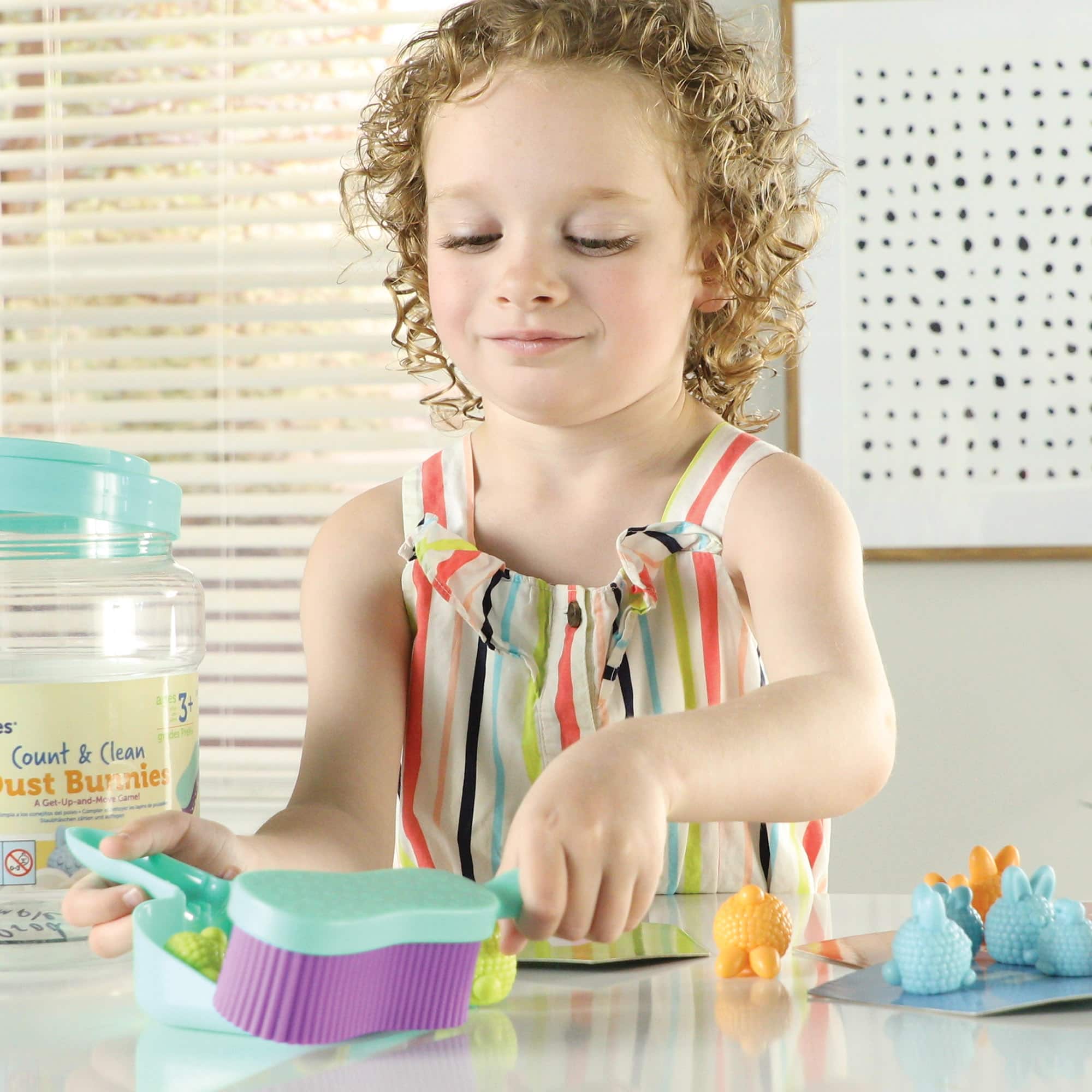 Learning Resources Count & Clean Dust Bunnies Gross Motor Game