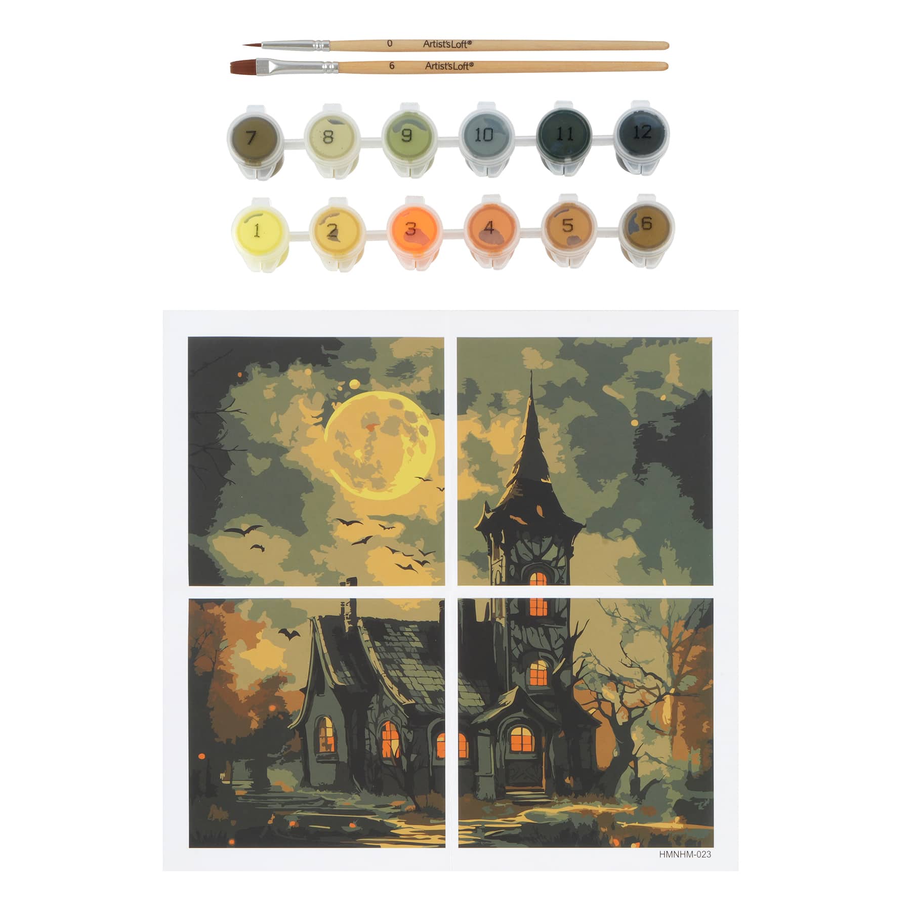 Haunted House Paint-by-Number Gallery Mini Kit by Artist's Loft®