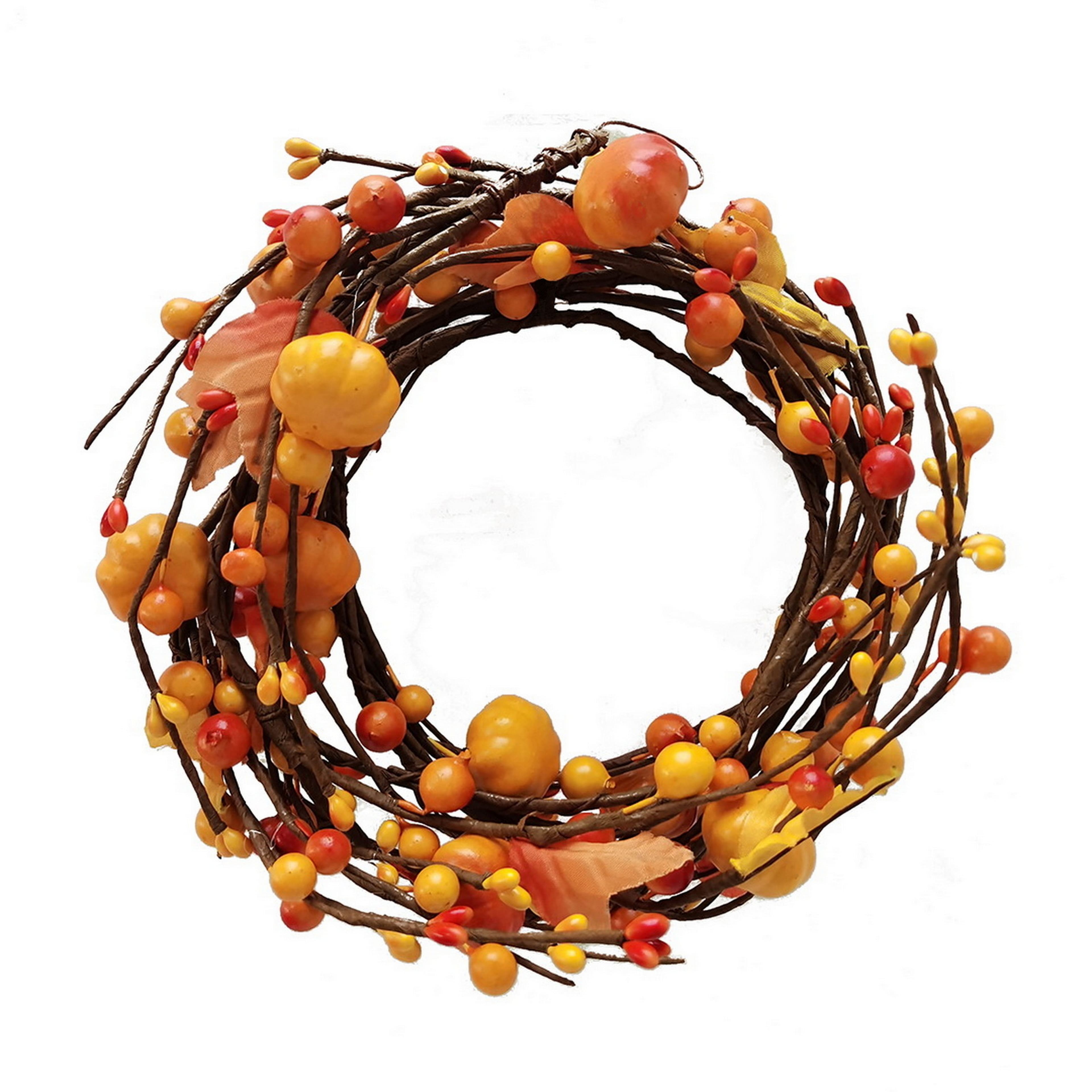 5ft. Orange Pumpkins & Leaves Coiled Garland by Ashland®