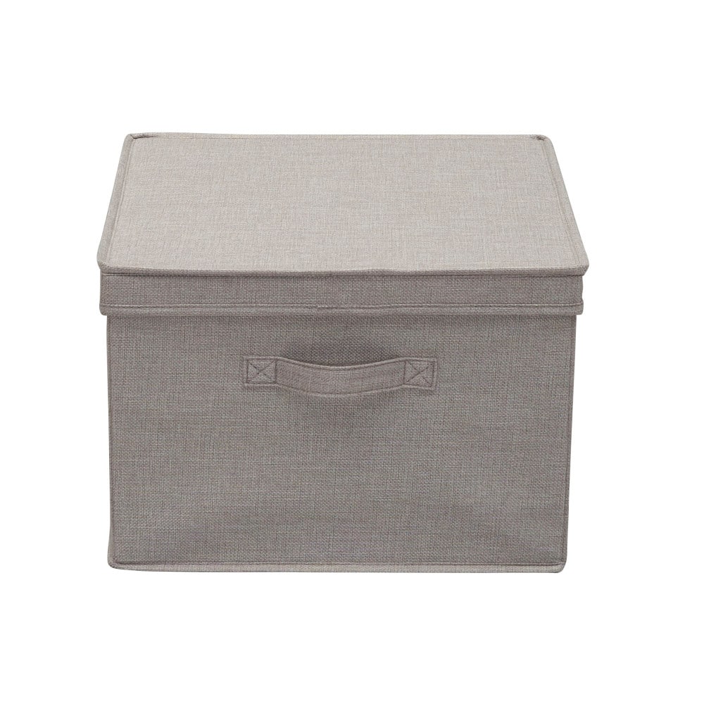 Household Essentials Canvas Storage Boxes with Lids