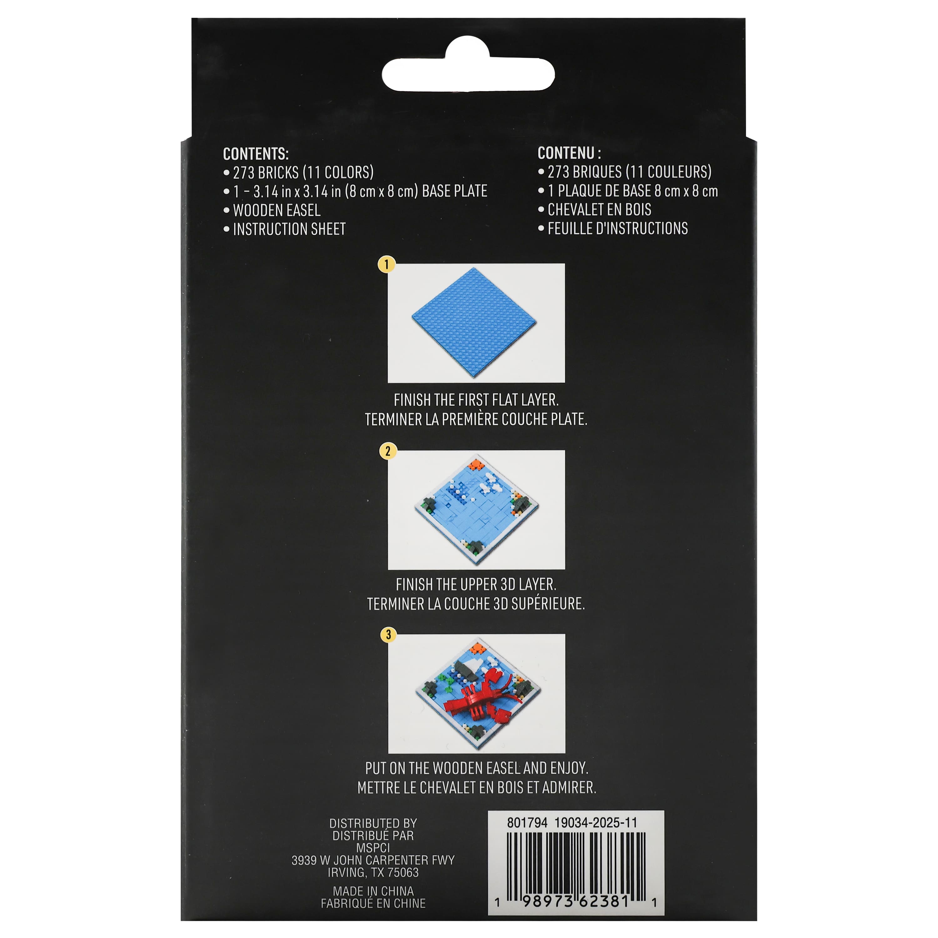 Crab Brick Art Kit with Wooden Easel by Make Market®