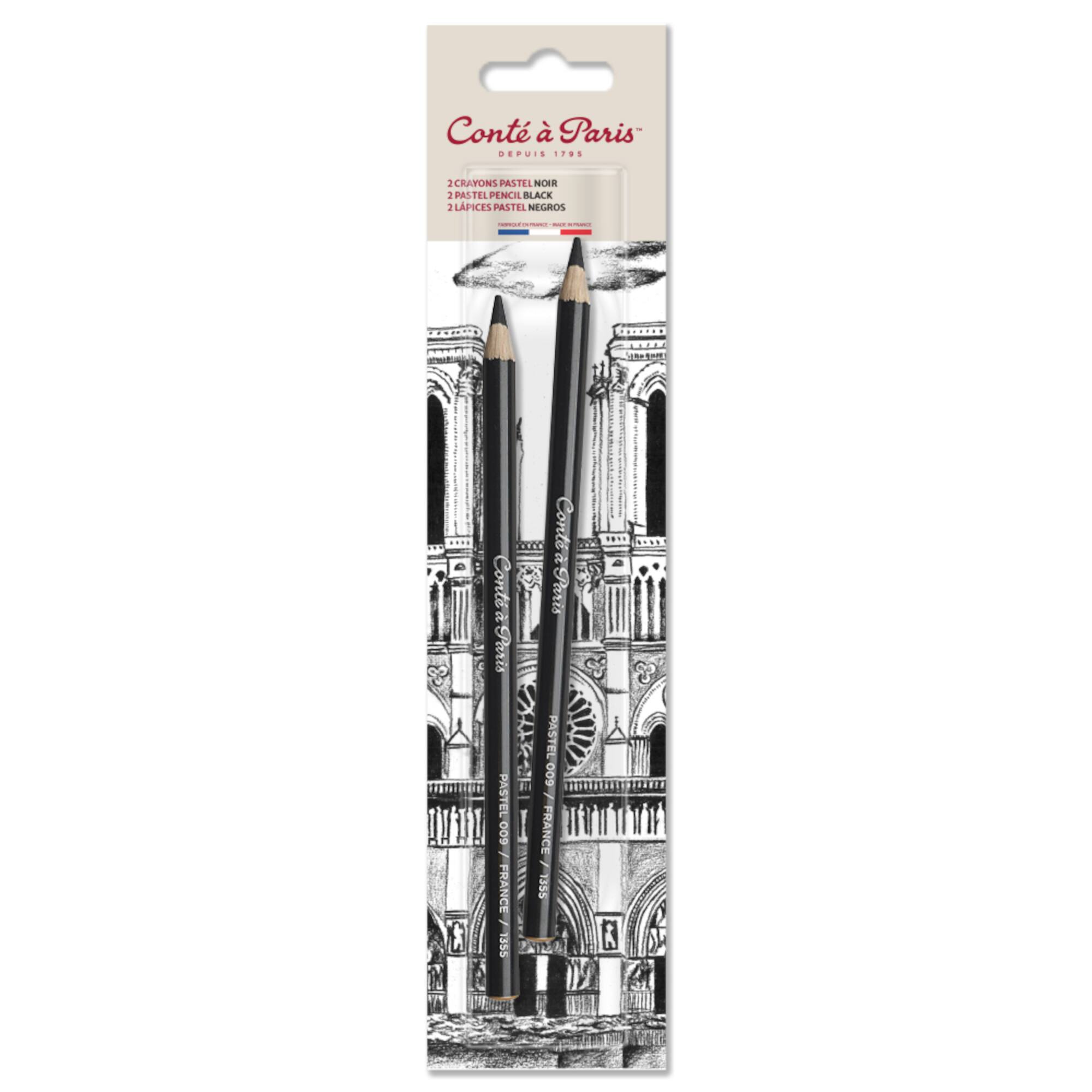 Conté à Paris™ Black Pastel Pencils, 2ct.