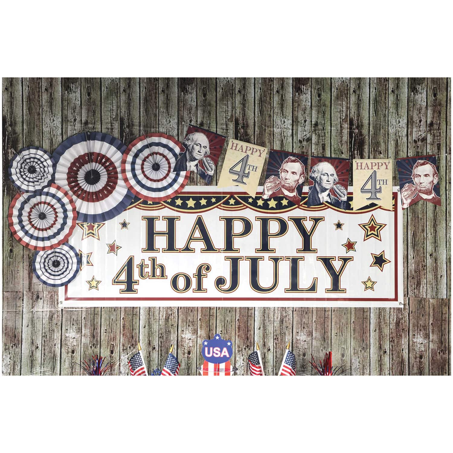 Beistle 5ft. x 21" 4th Of July Sign Banner
