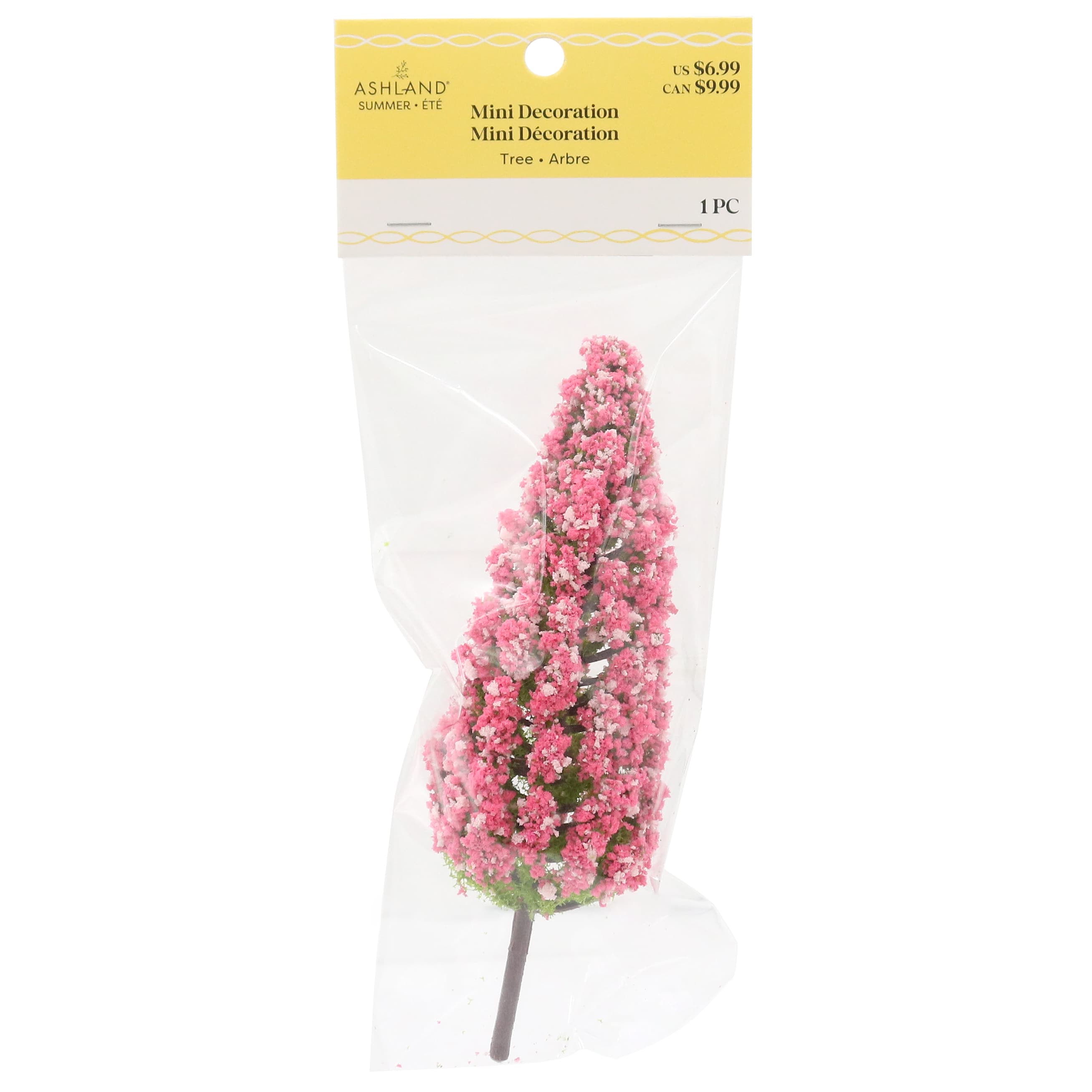 Mini Tall Pink Tree Decoration by Ashland®