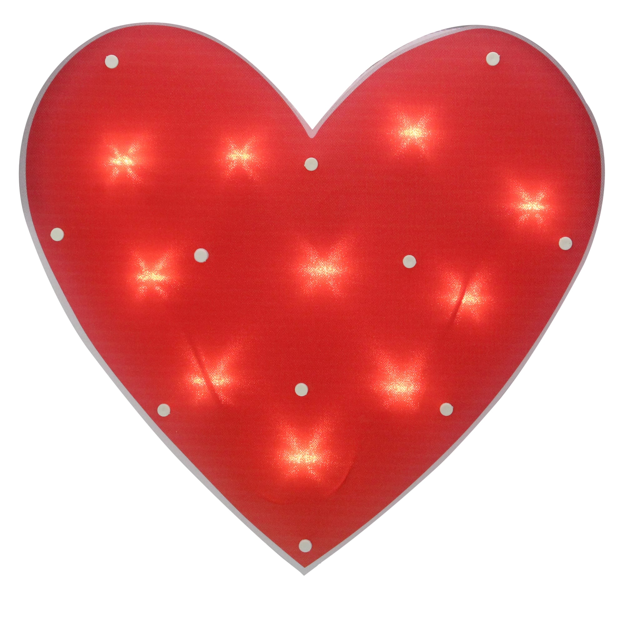 14" Lighted Red Heart Window Silhouette Decoration By Northlight | 14.25" x 14" | Michaels®