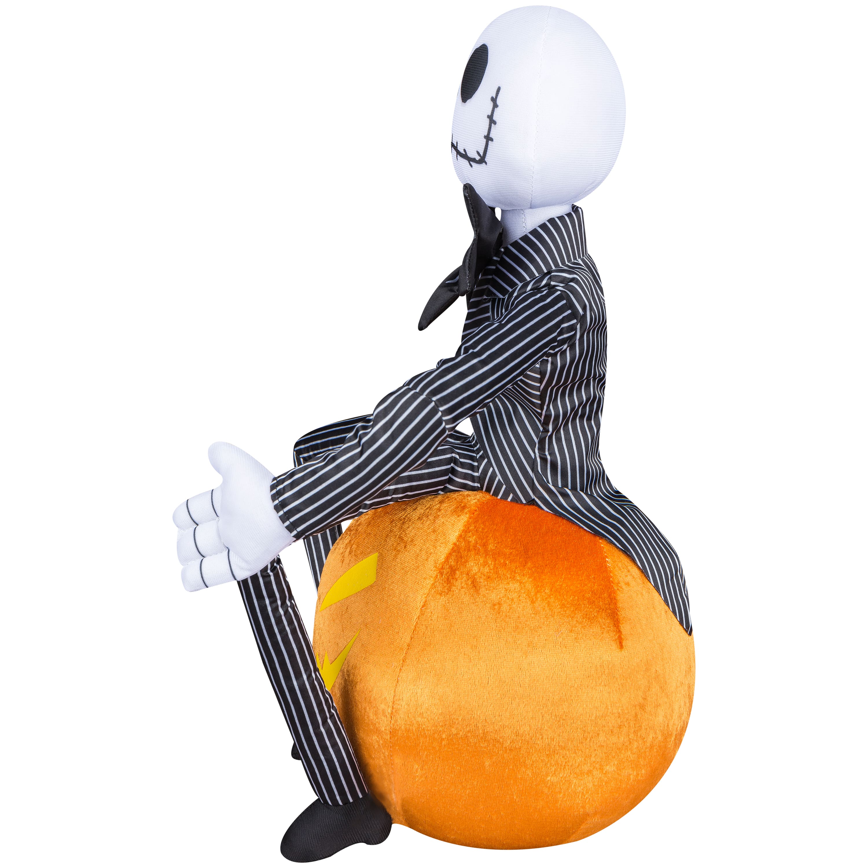 16.5" Jack Skellington on Jack-O'-Lantern Halloween Greeter