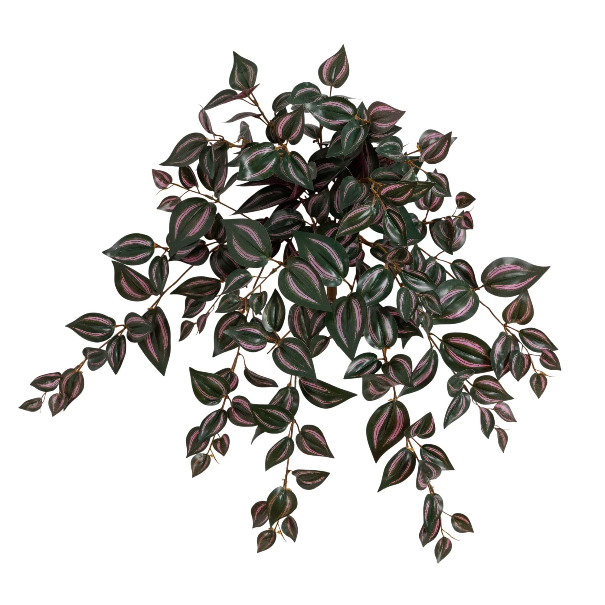24" UV Resistant Artificial Wandering Jew Hanging Plant (Indoor/Outdoor)- Set of 3