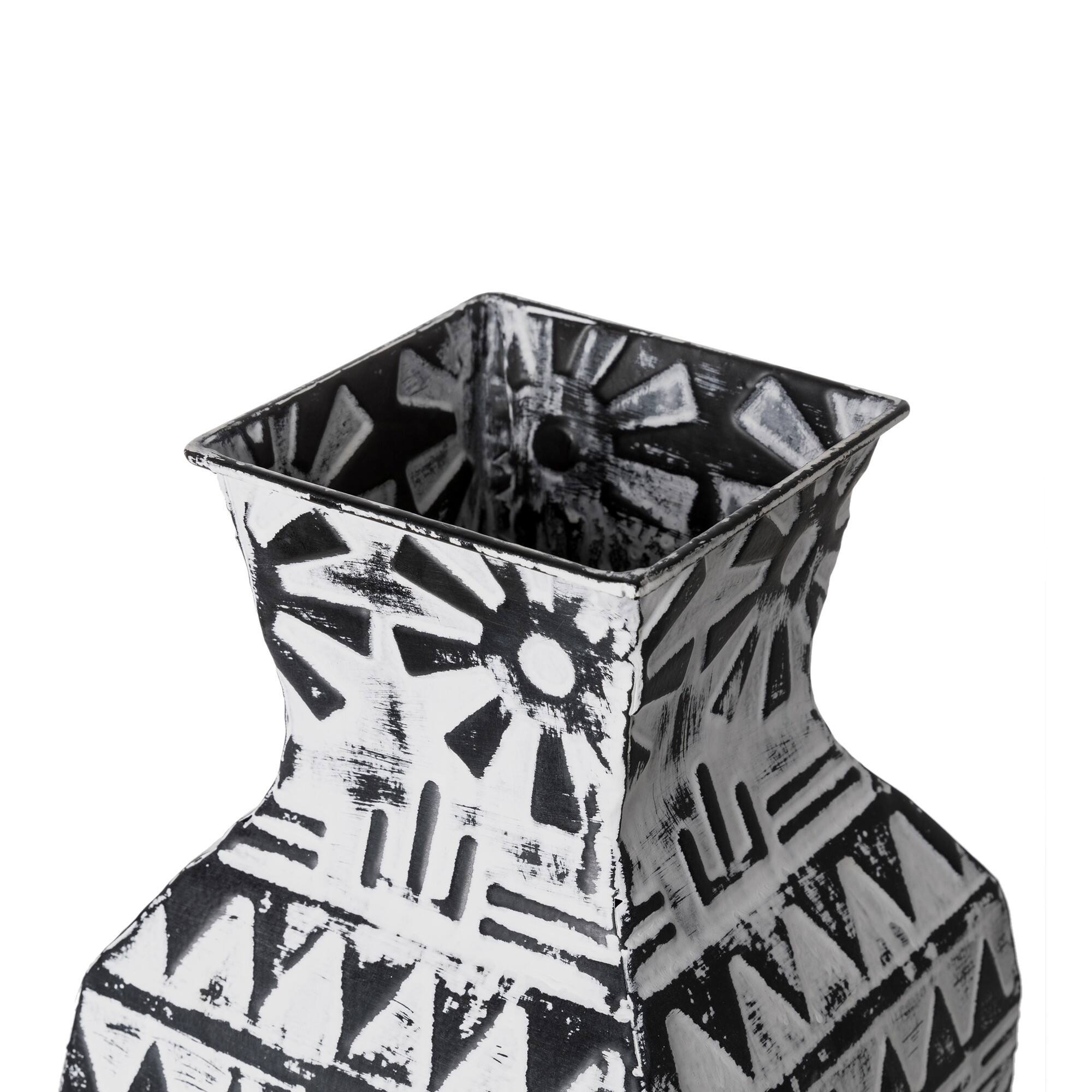 Glitzhome® Textured Metal Boho Vase Set