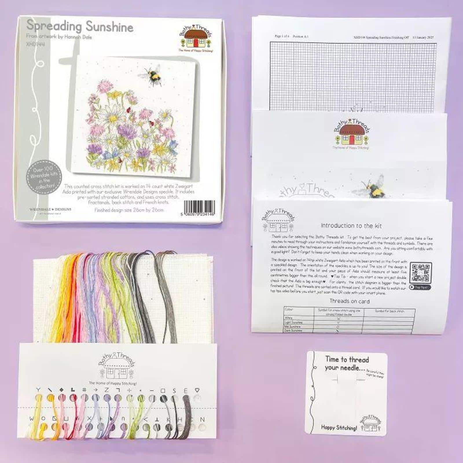 Bothy Threads Spreading Sunshine Counted Cross Stitch Kit