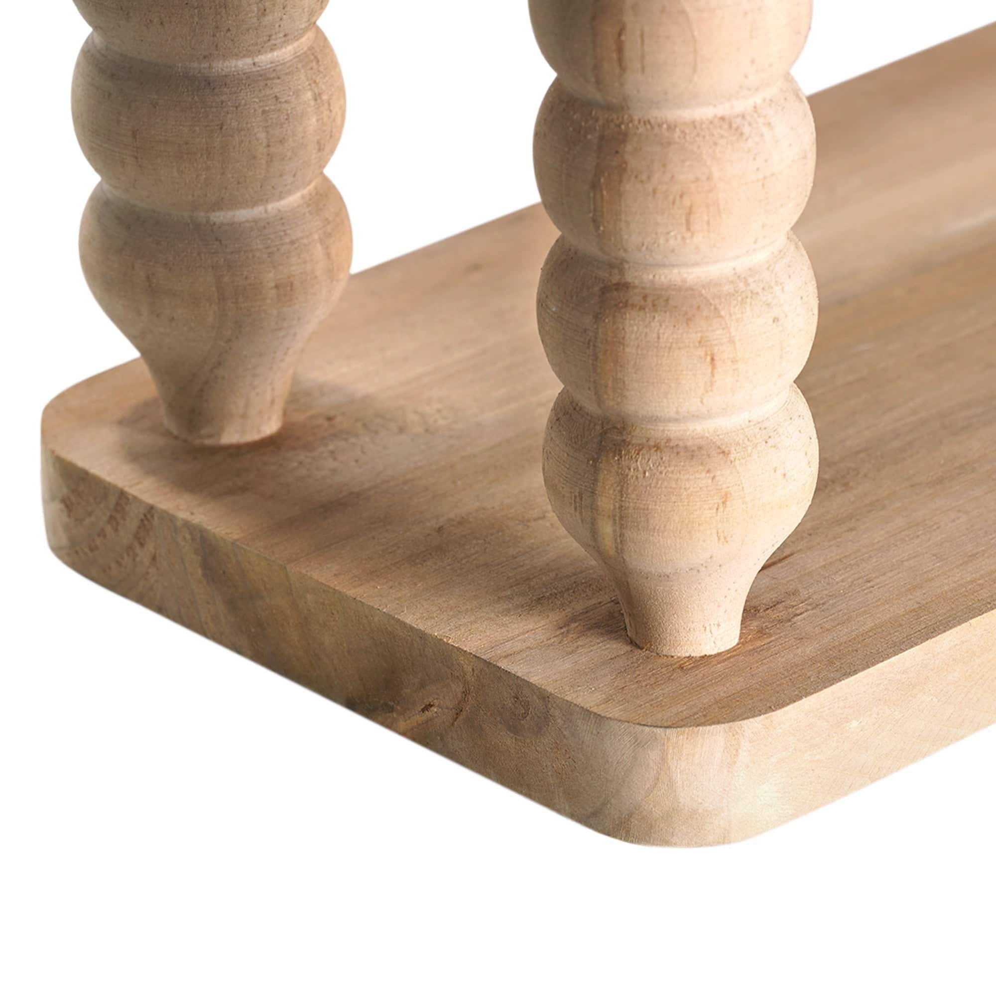 American Art Decor Galleon Wall Shelf, Brown - 22" x 9"