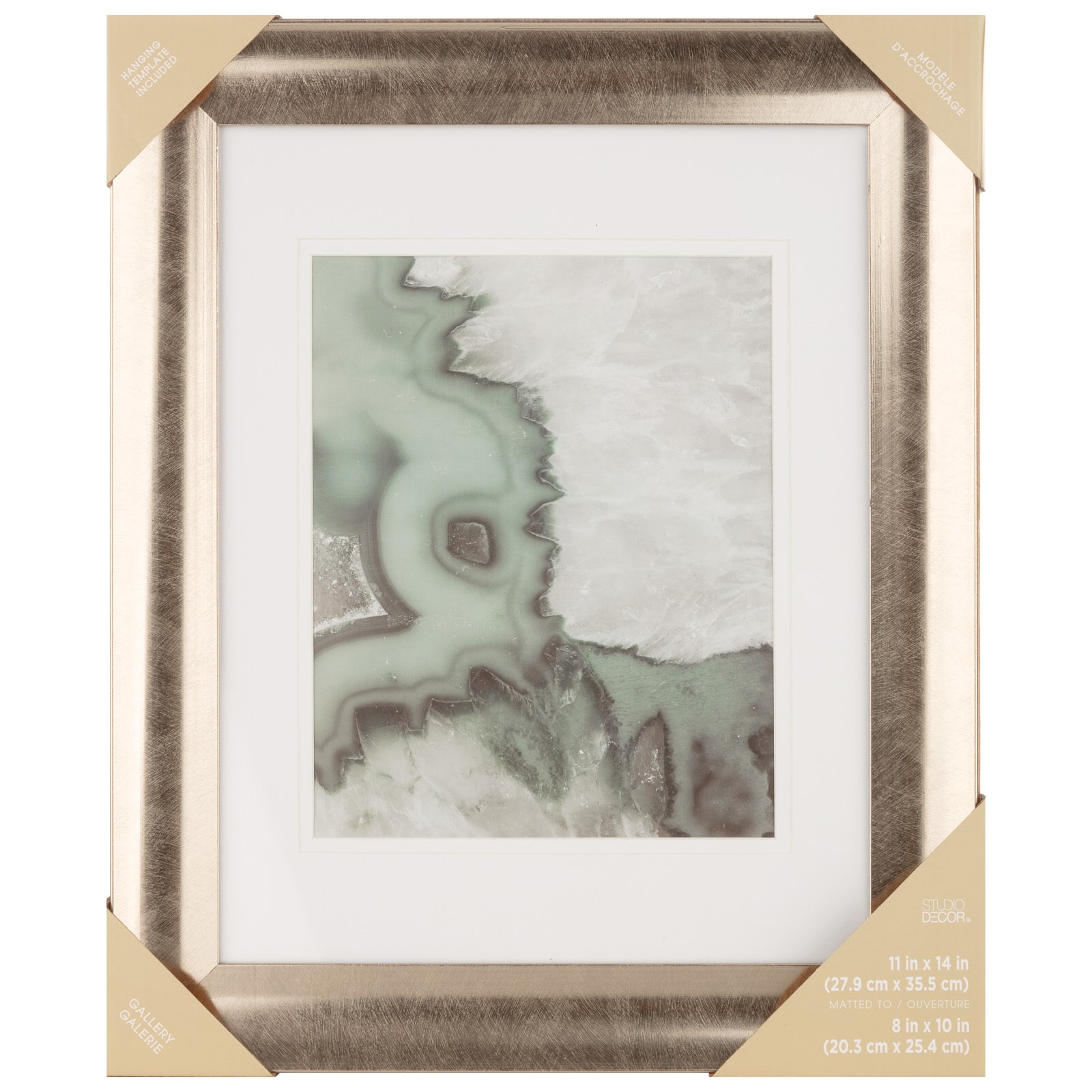 6 Pack: Metallic Gold Scooped Frame with Mat