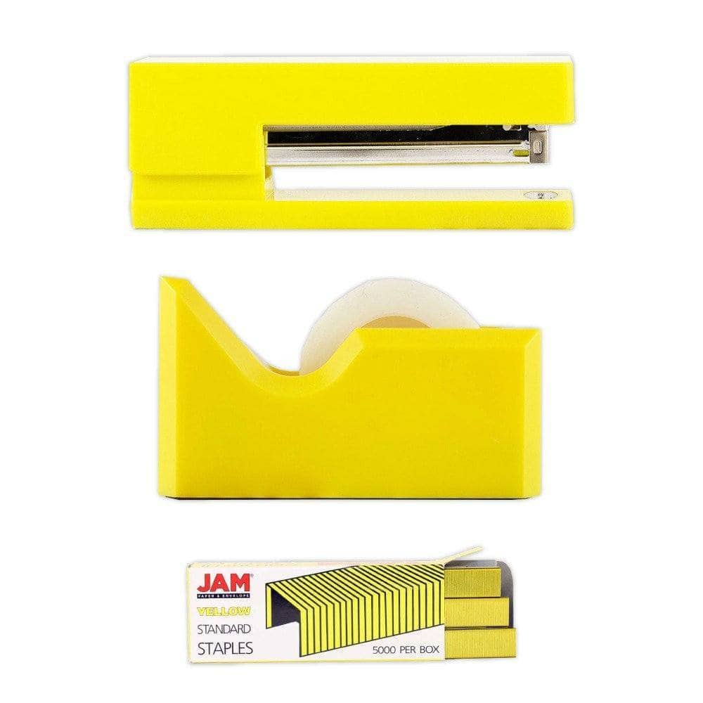 JAM Paper Stapler, Tape Dispenser & Staples Office Trio Kit
