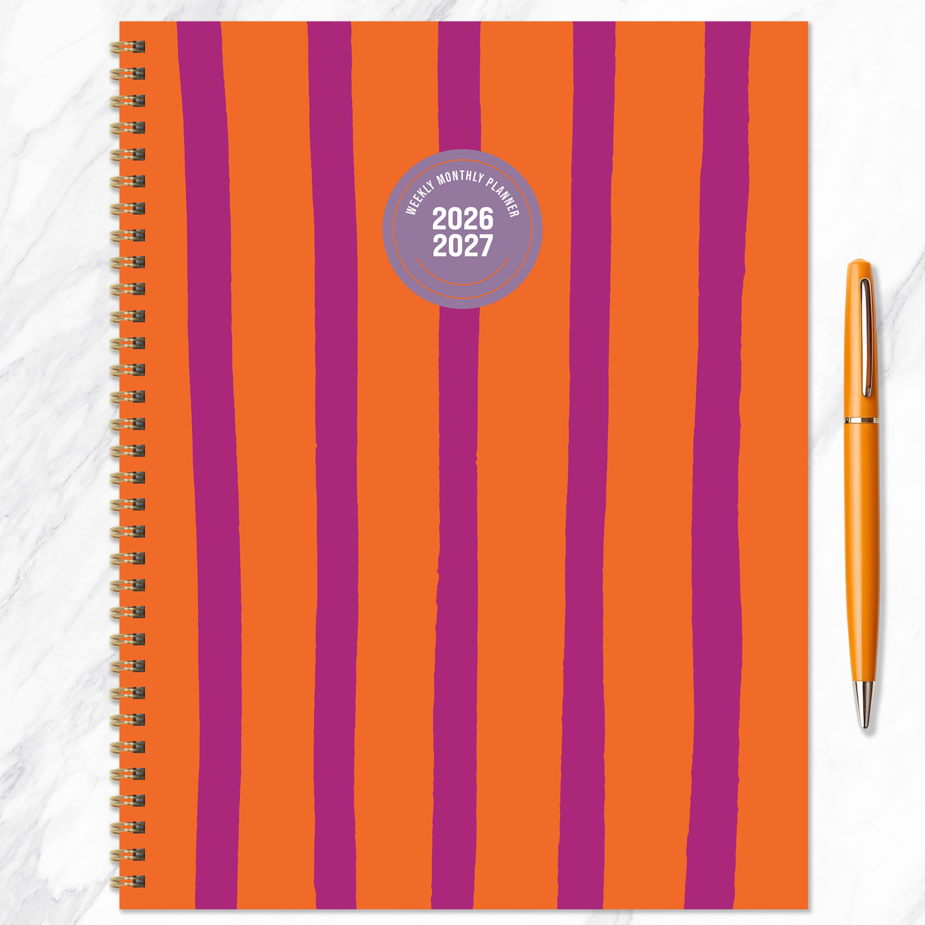 TF Publishing Large Statement Stripe Weekly Monthly Planner