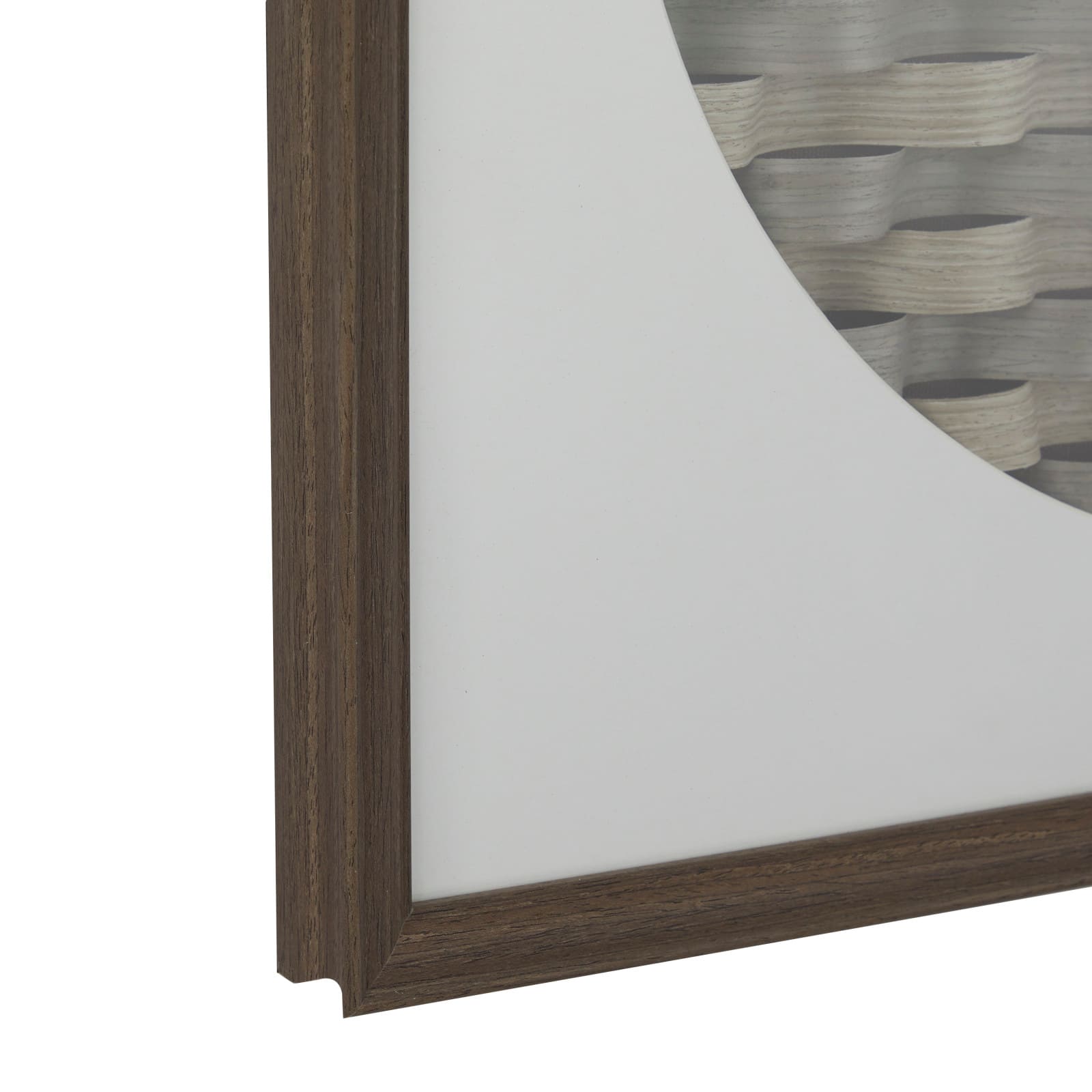Dark Brown Wood Contemporary Shadow Box, 24" x 2" x 24"