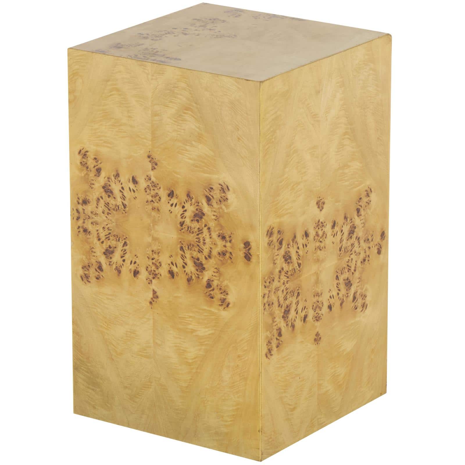 12" x 20" Brown Wood Square Accent Table