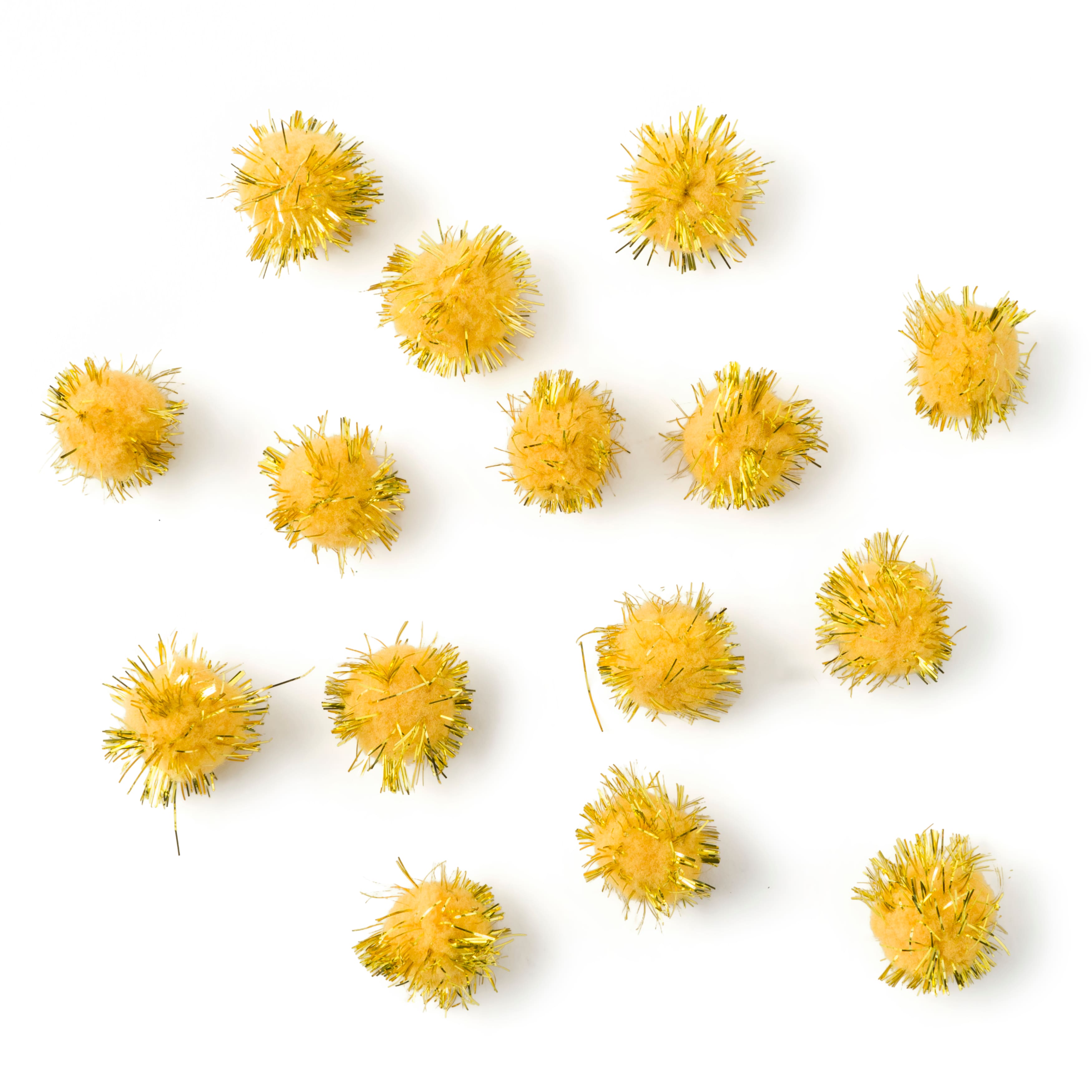 24 Packs: 15 ct. (360 total) 3/4" Sparkle Pom Poms by Creatology