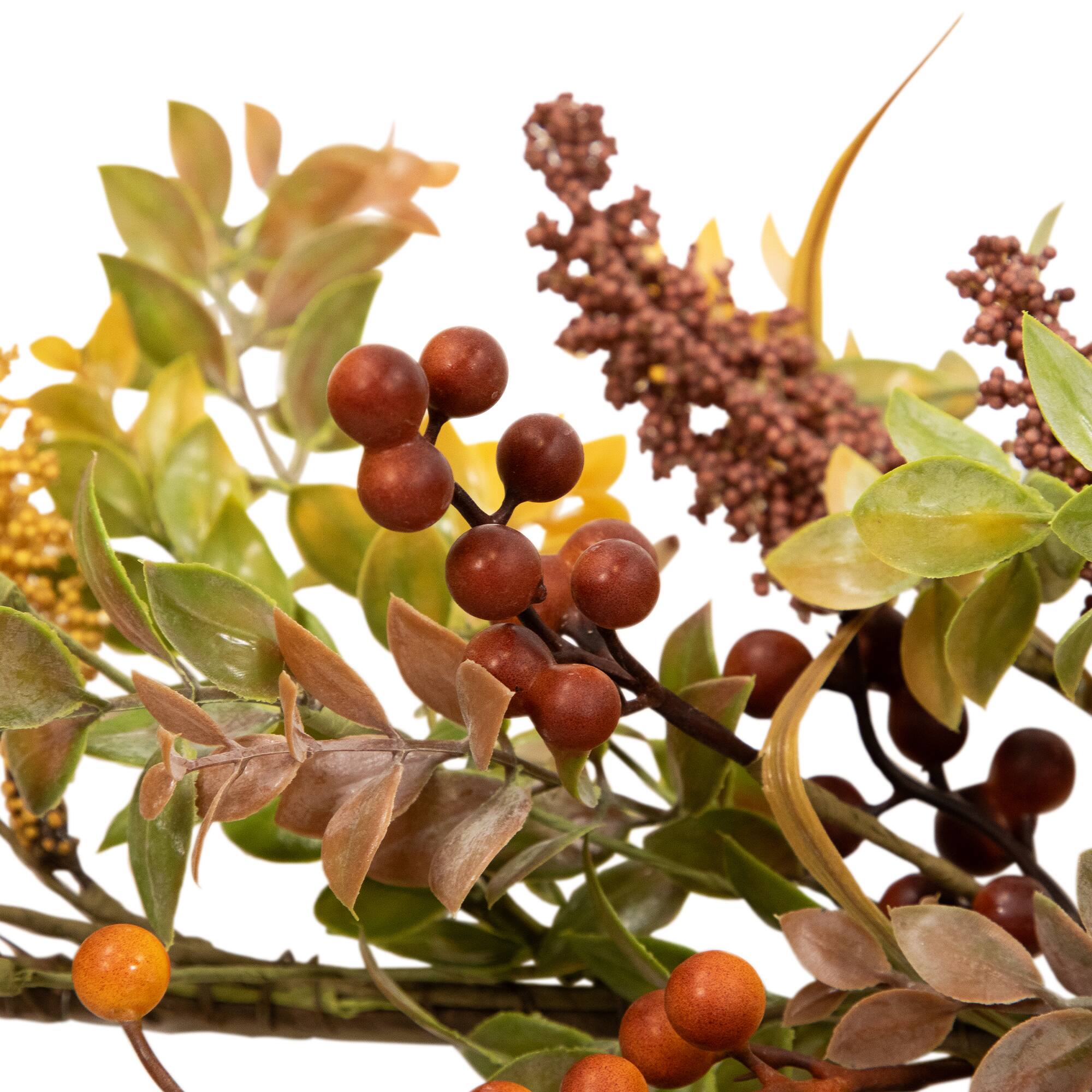 5ft. Real Touch™️ Greenery & Berries Fall Harvest Garland