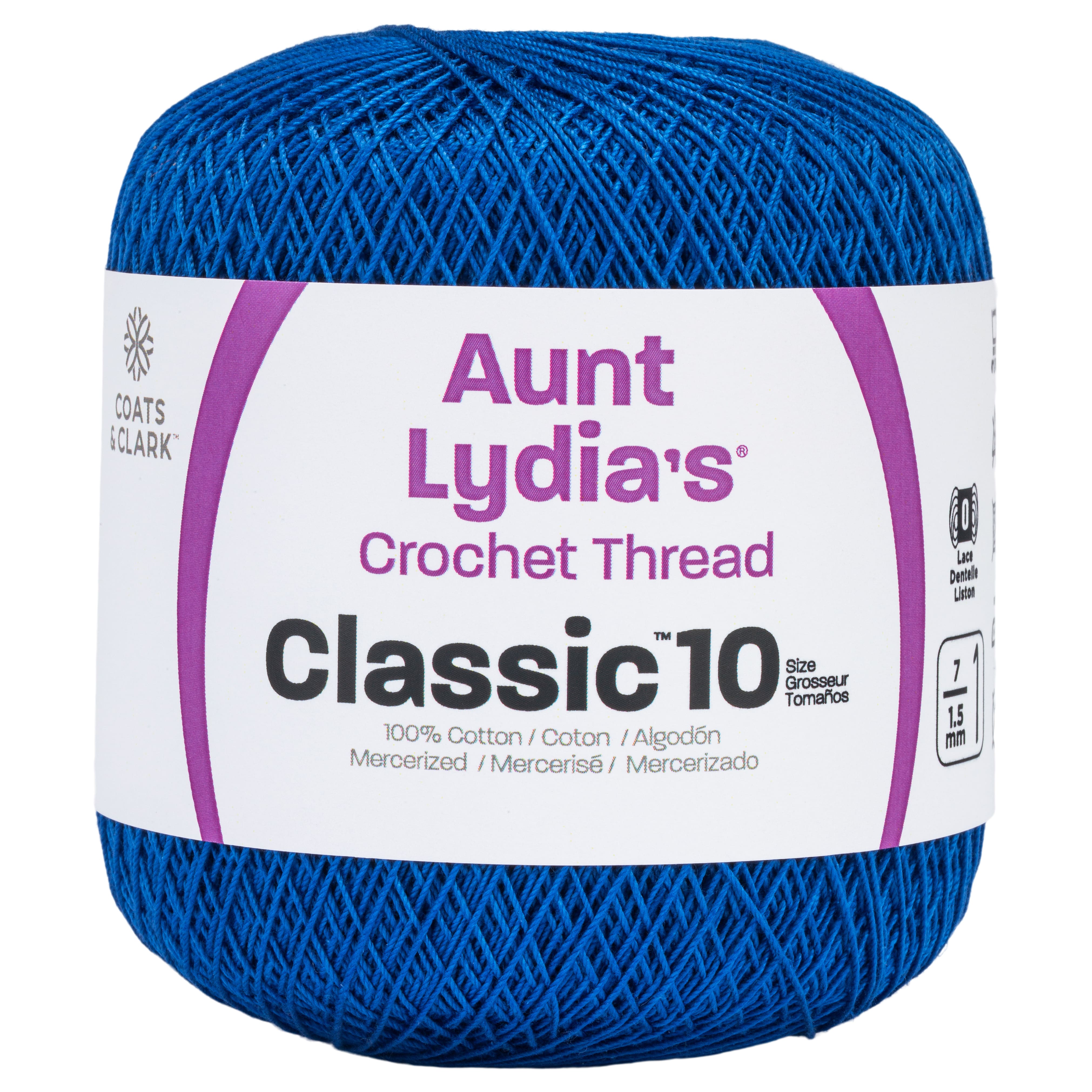 15 Pack: Aunt Lydia's® Classic™ Cotton Crochet Thread