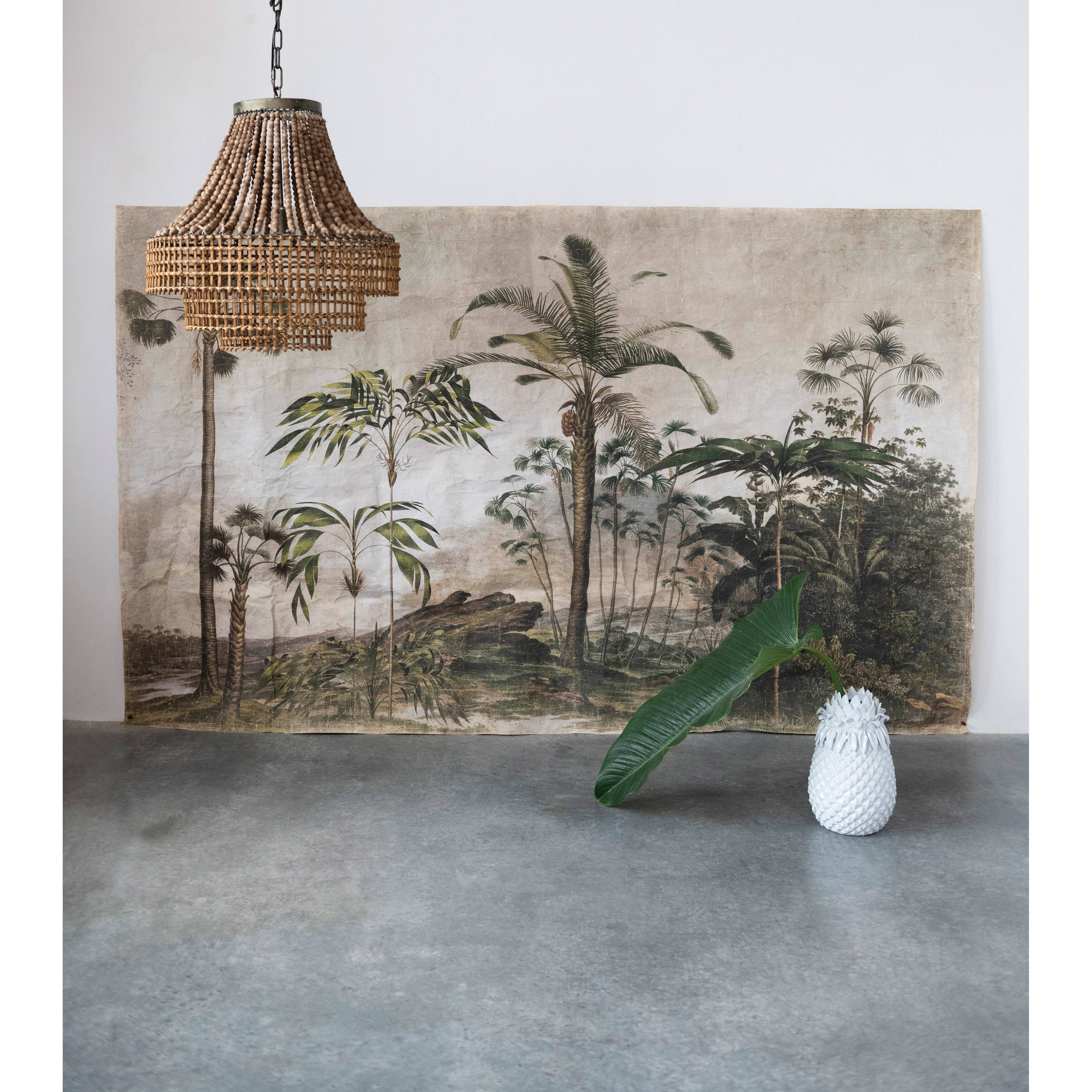 Hello Honey® 8ft. Paper Vintage Reproduction Wall Mural with Palm Trees