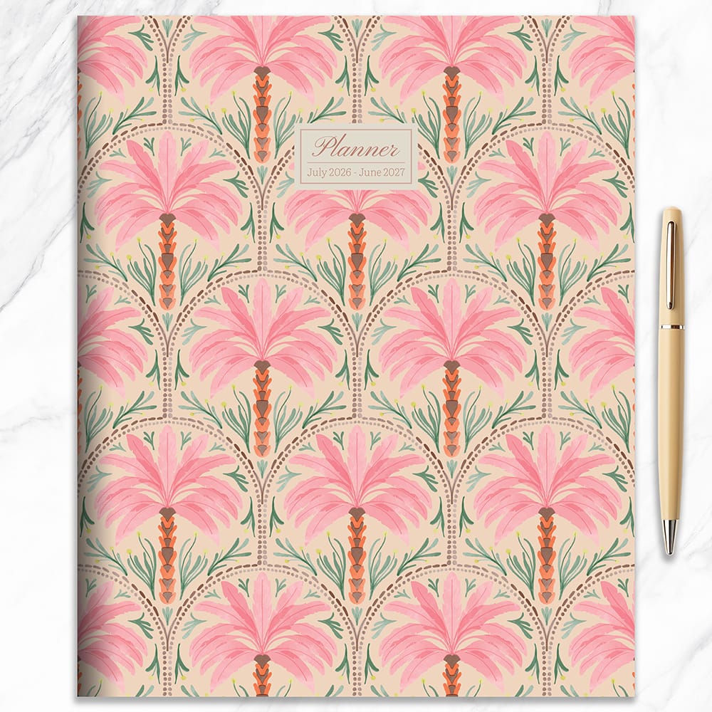 TF Publishing 2026-27 Exotic Palms Monthly Planner