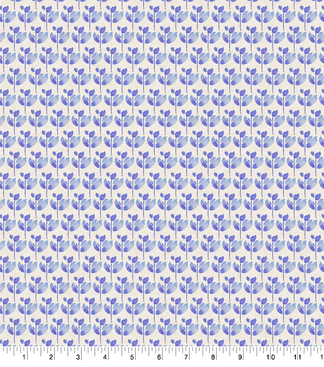Suzanne Nicoll Blue Peacock Ditsy Cotton Fabric