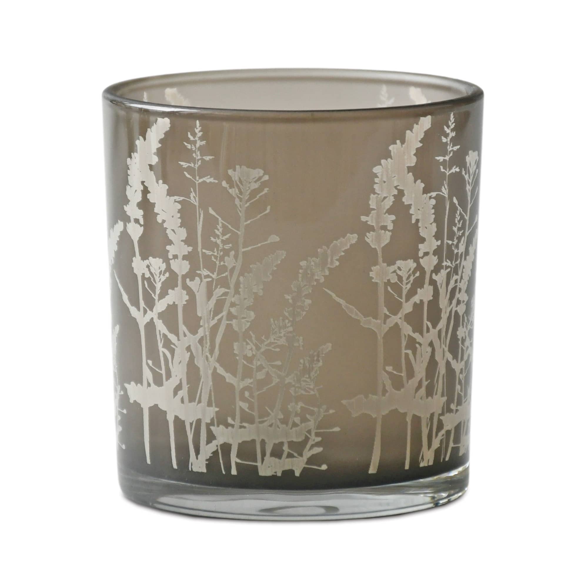Wildflower Glass Candle Holders, 3ct.