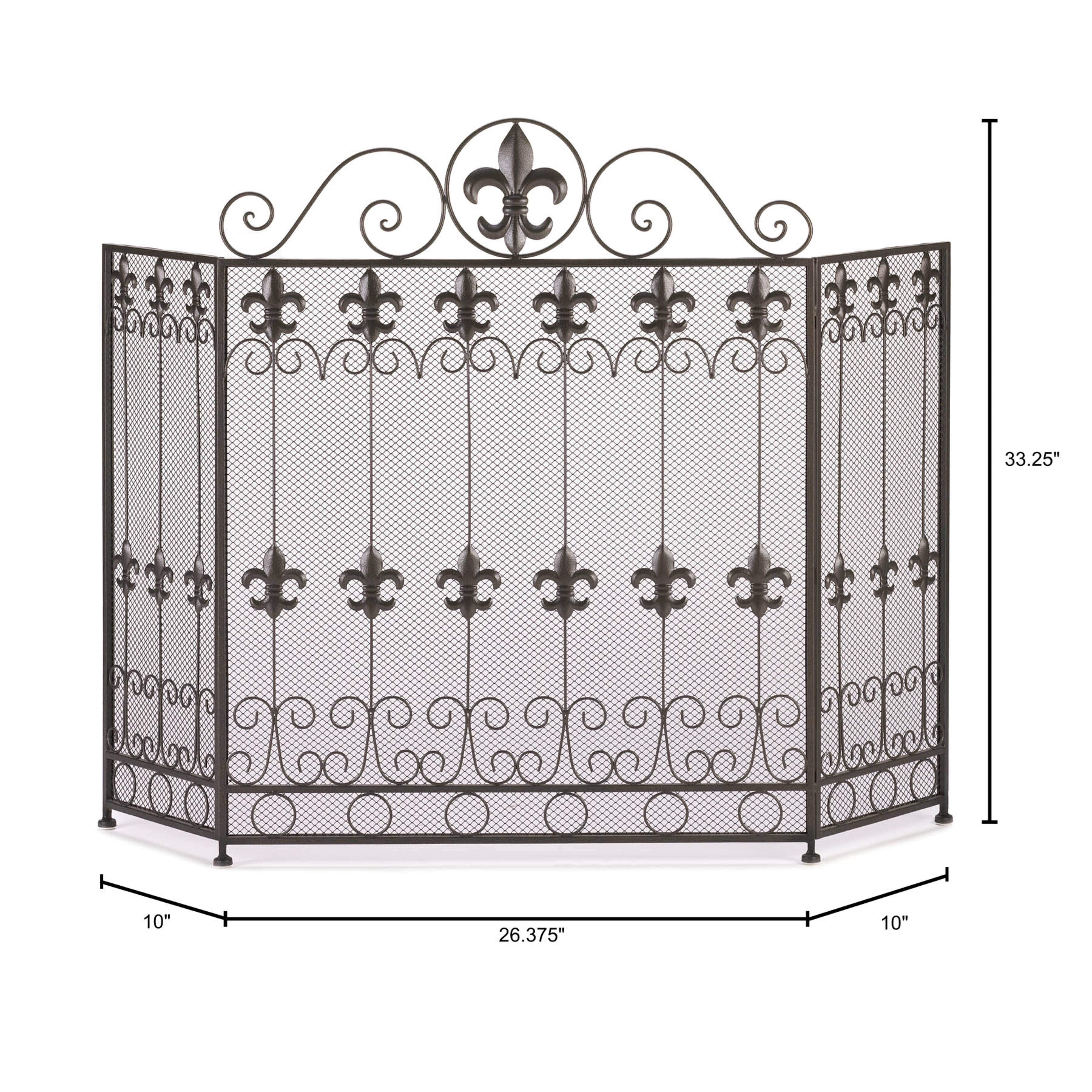 26.5" x 33.25" French Revival Fireplace Screen