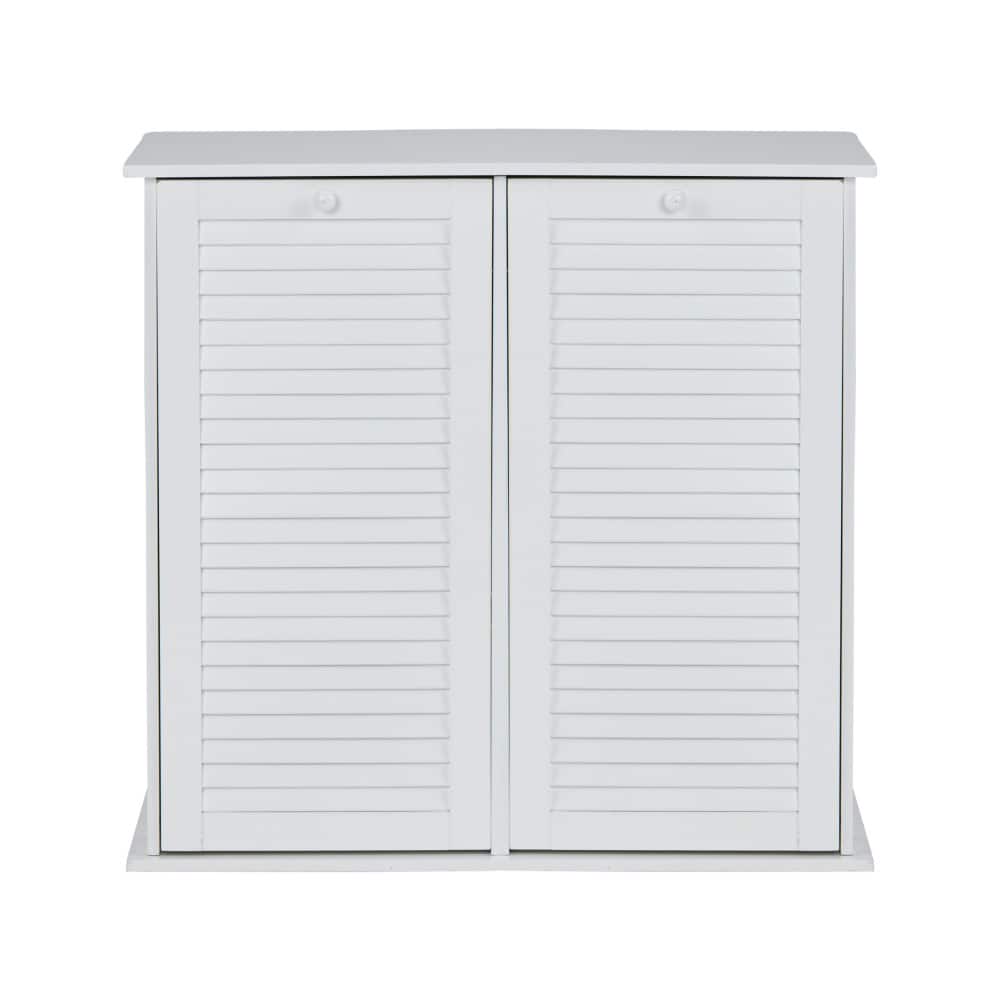 Household Essentials Tilt-out Cabinet Laundry Sorter with Shutter Front