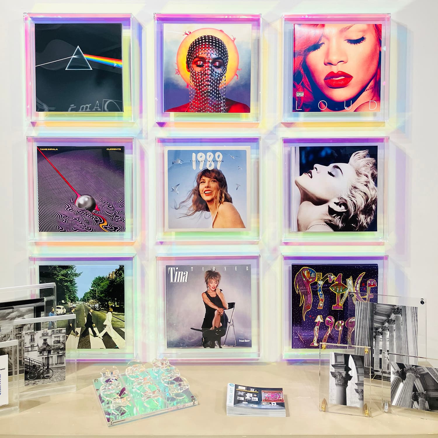 Wexel Art 12" x 12" Magnetic Record Album Float Frame