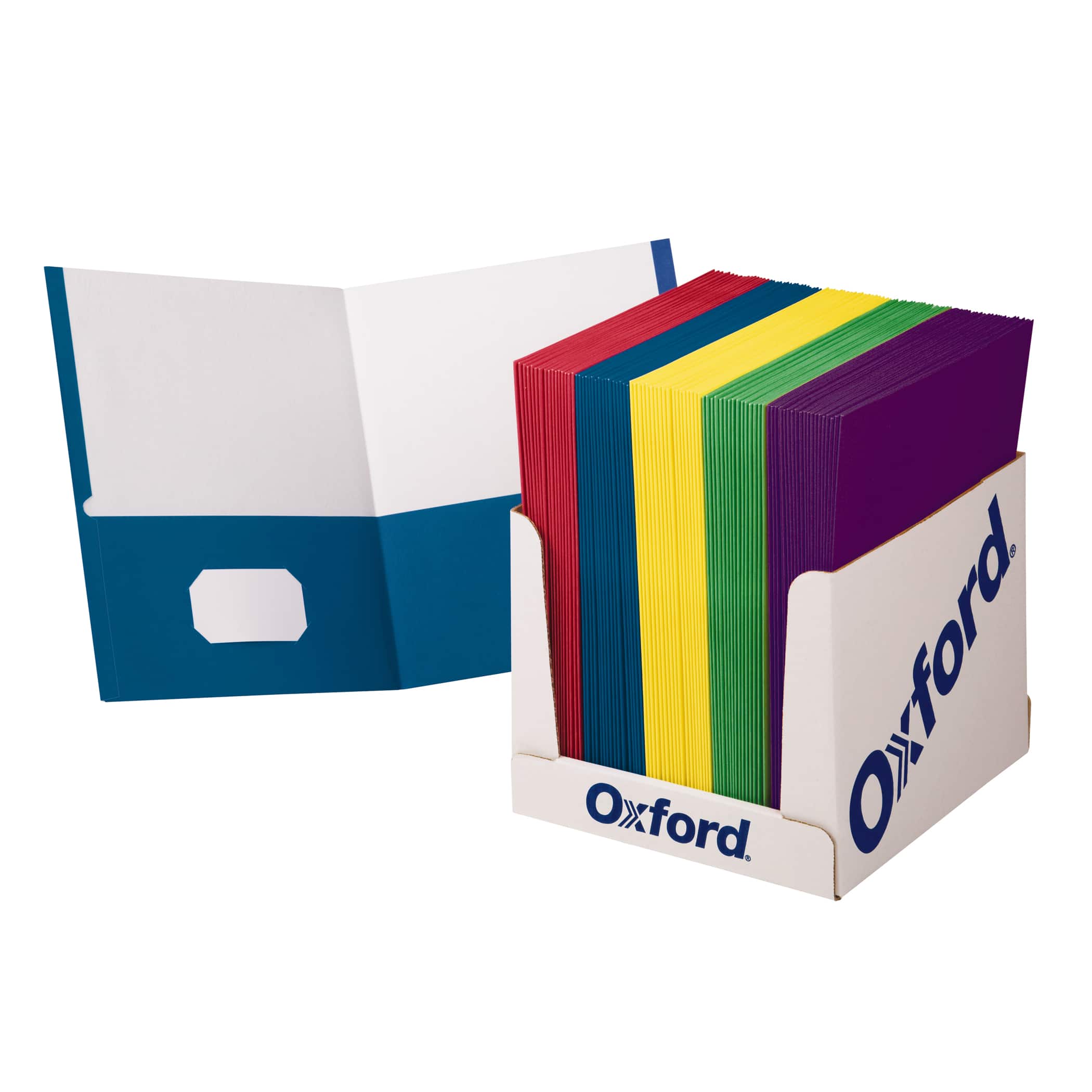 School Grade Twin Pocket Folders, Box of 100