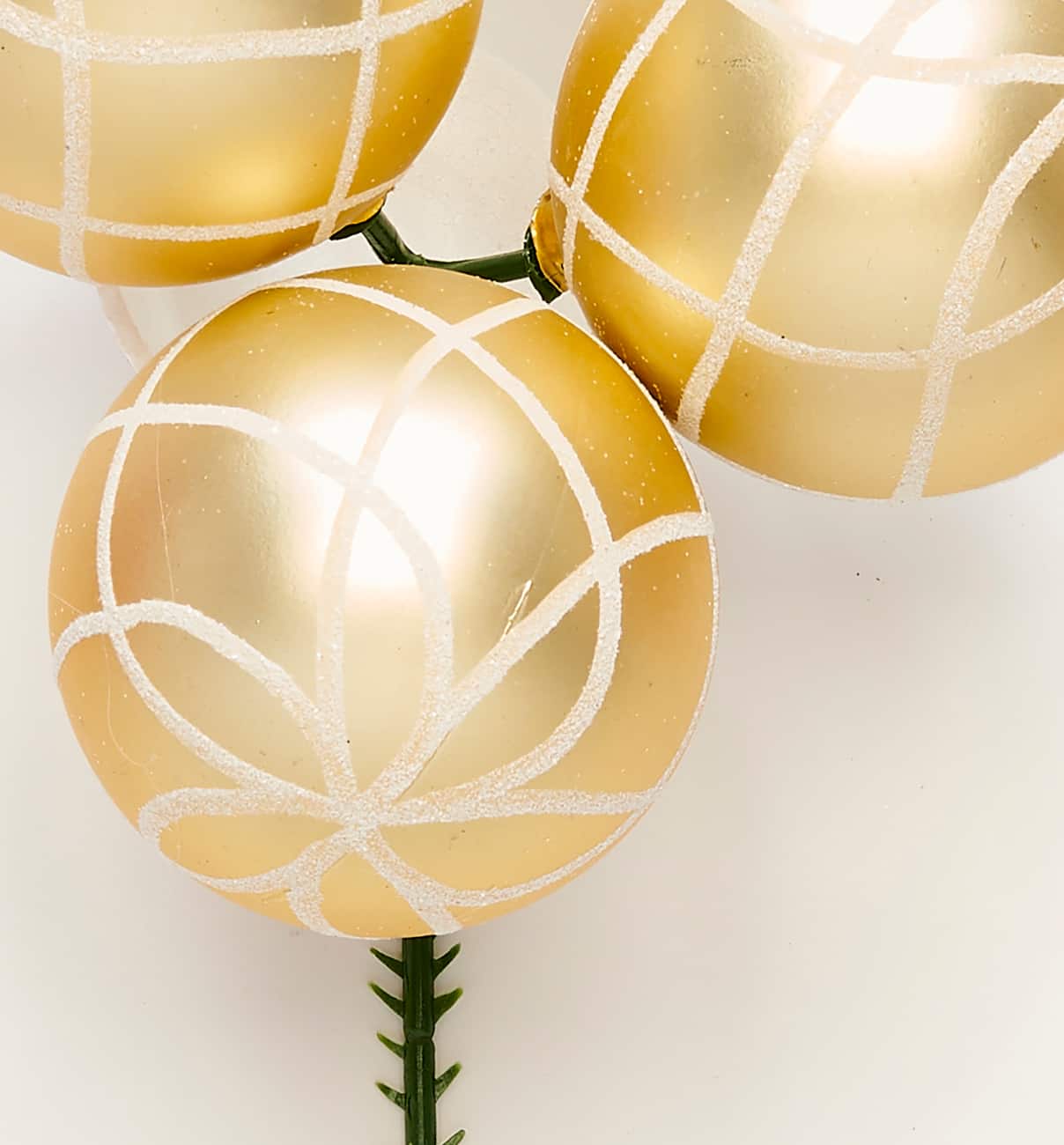 60mm Christmas Shatterproof 3 Painted Plastic Ball