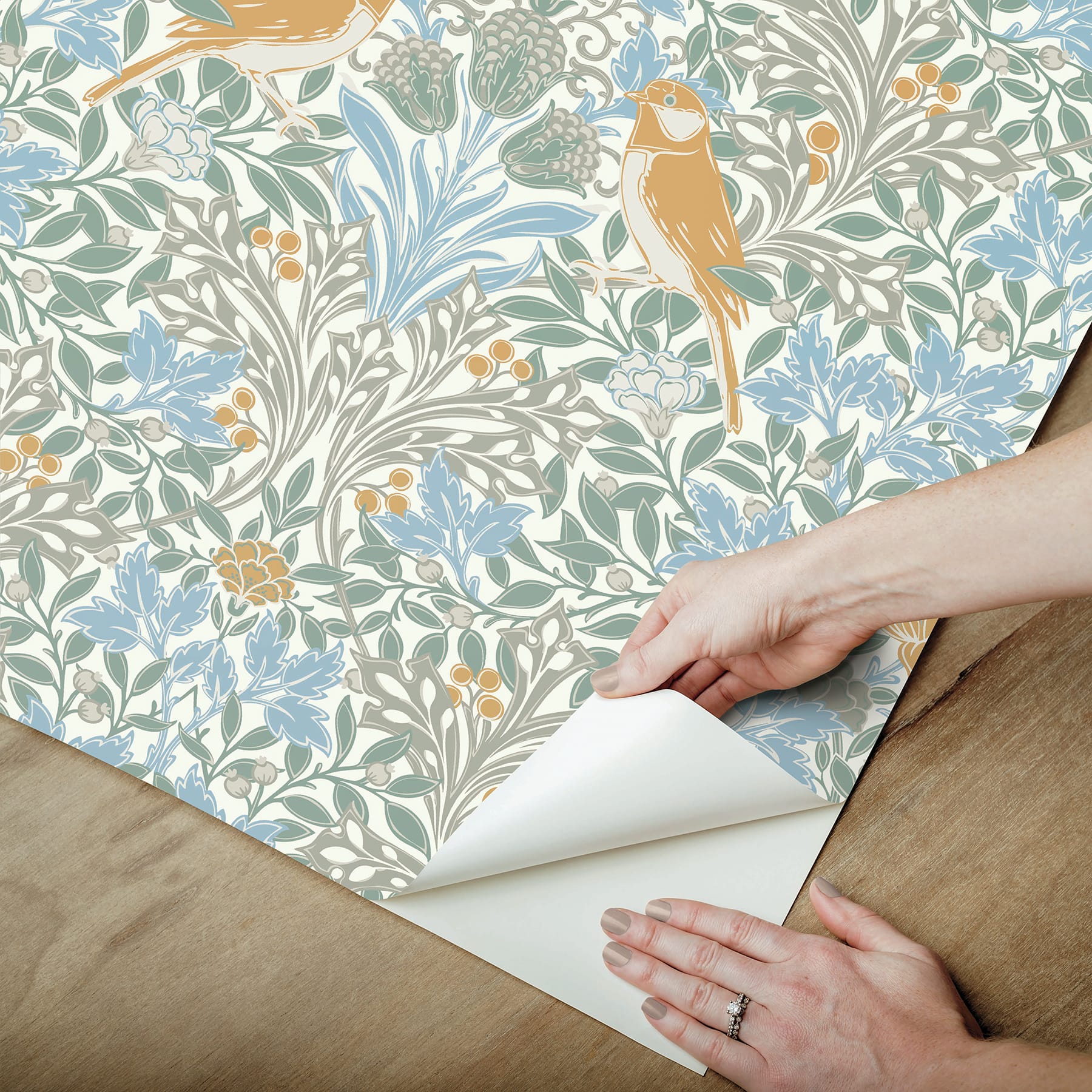 RoomMates Garden Aviary Peel & Stick Wallpaper
