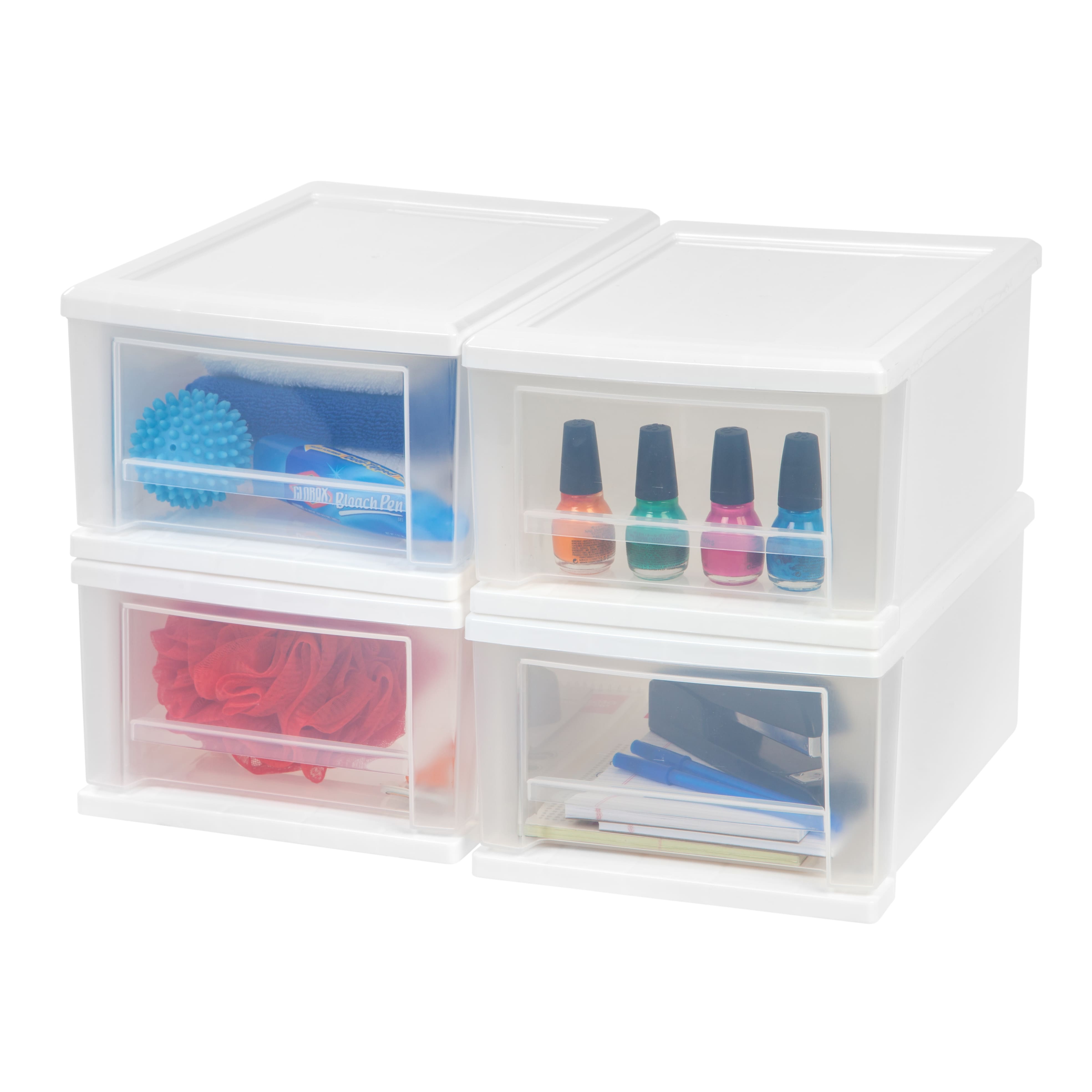 Iris® Small Stacking Drawer, 4 Pack